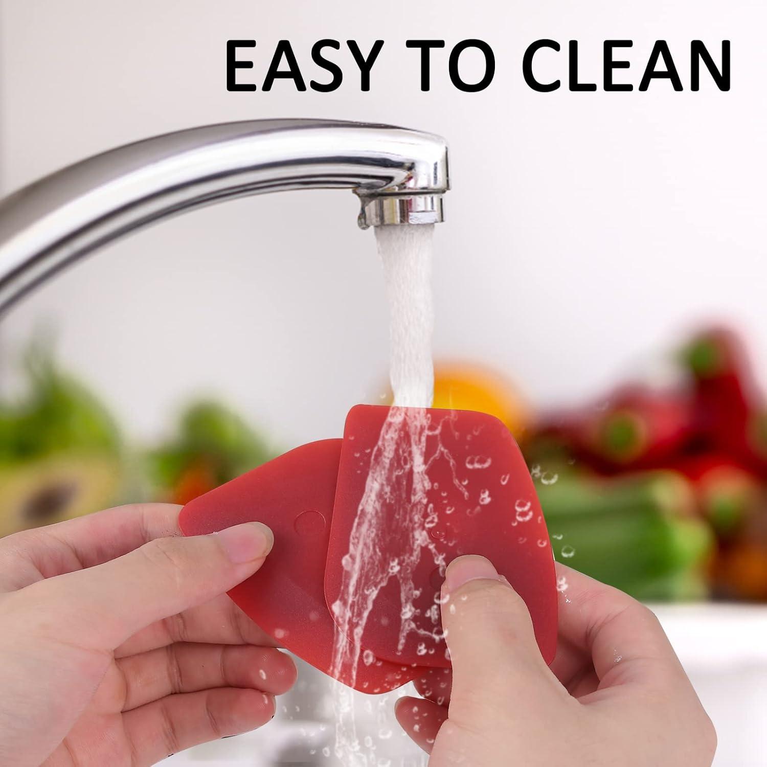 Raspador de Cocina Azureblue 3 Pcs Policarbonato Rojo