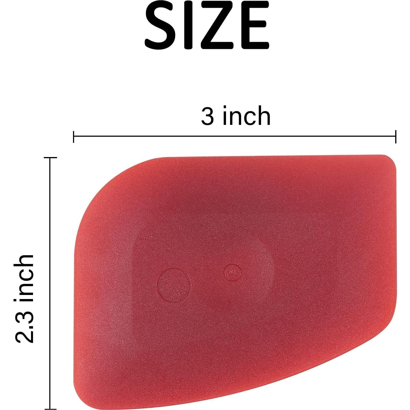 Raspador de Cocina Azureblue 3 Pcs Policarbonato Rojo