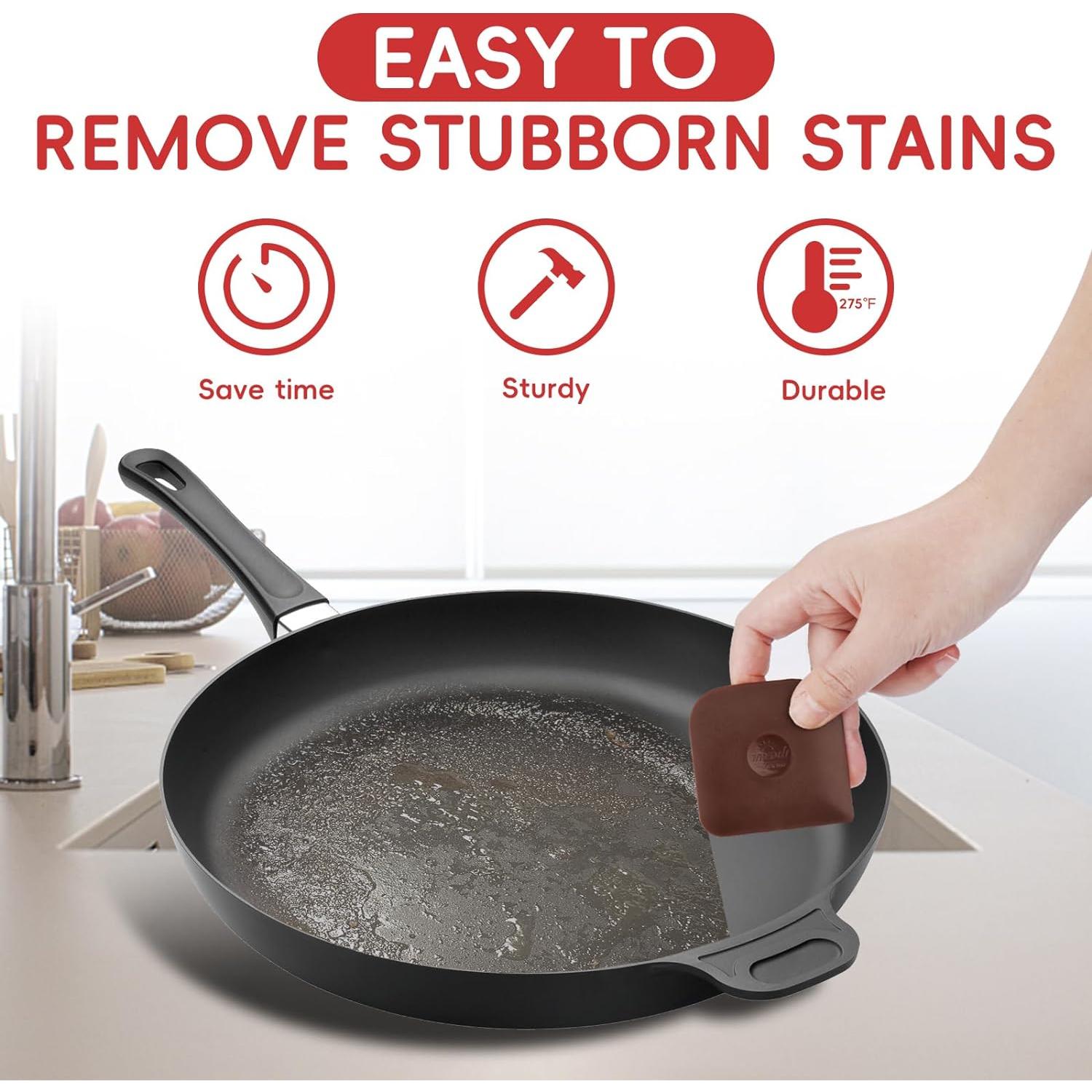 Raspador de Olla TMEDW 5 Pcs Antideslizante Resistente al Calor