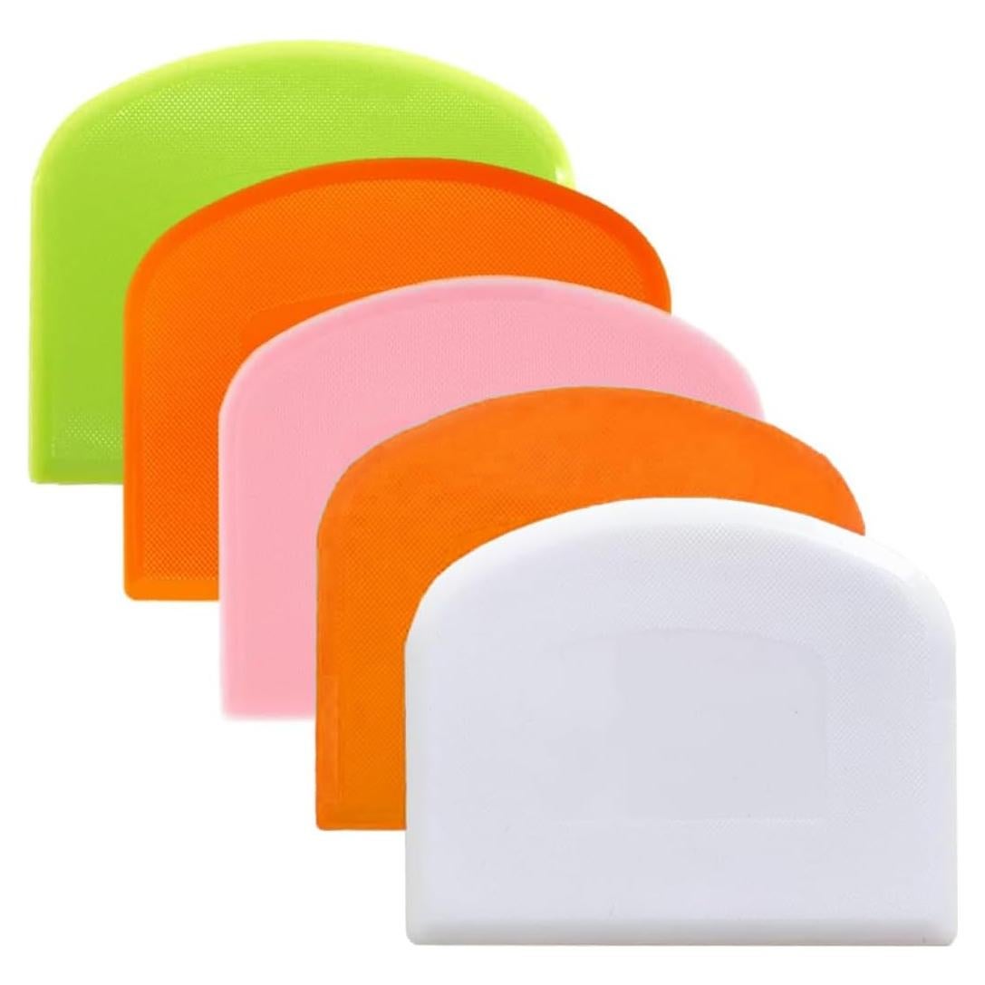 5 Raspadores de Cocina Sin Rayones - Plástico PE Resistente