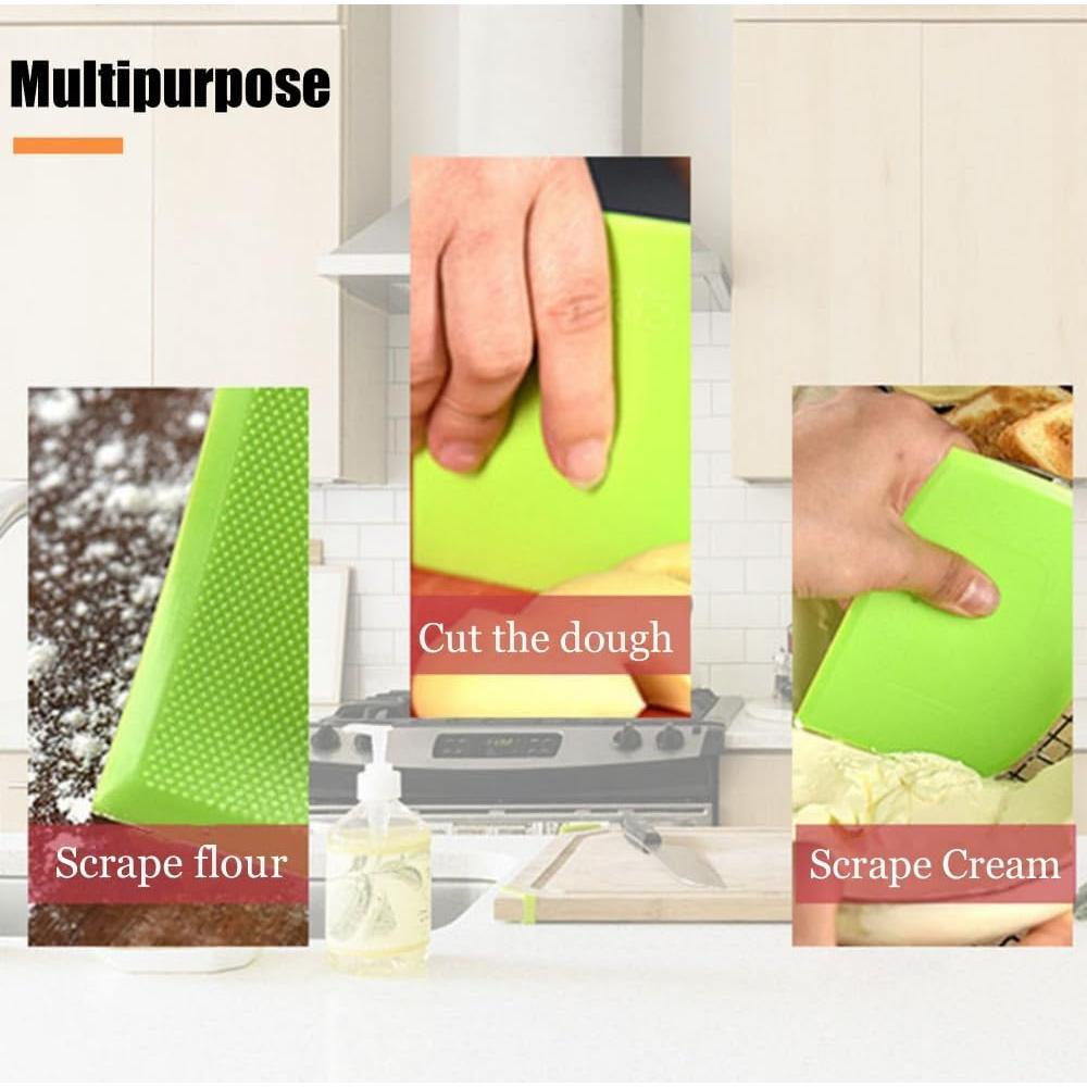 5 Raspadores de Cocina Sin Rayones - Plástico PE Resistente