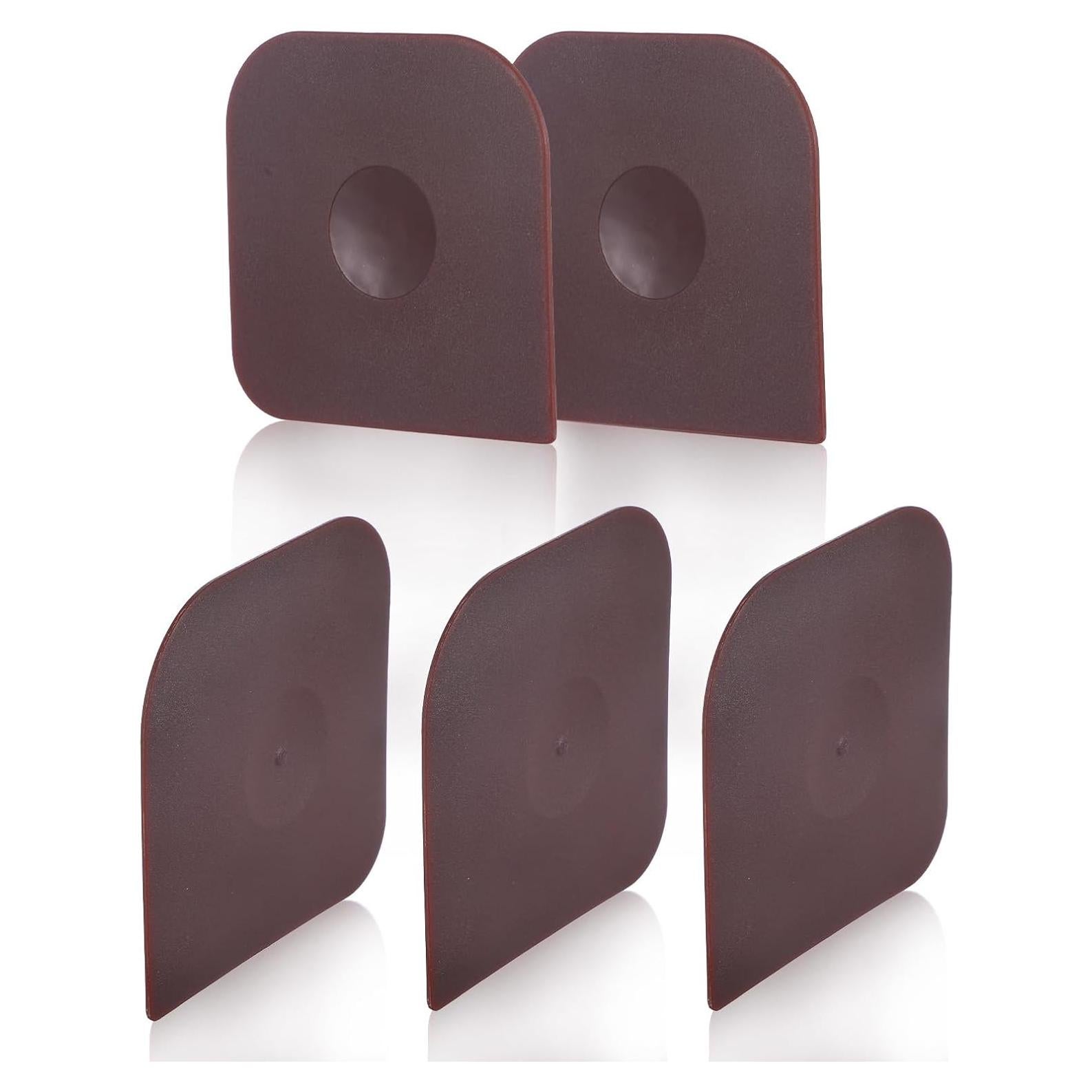 Juego de 5 raspadores de poliamida Bremorou 6x6 cm