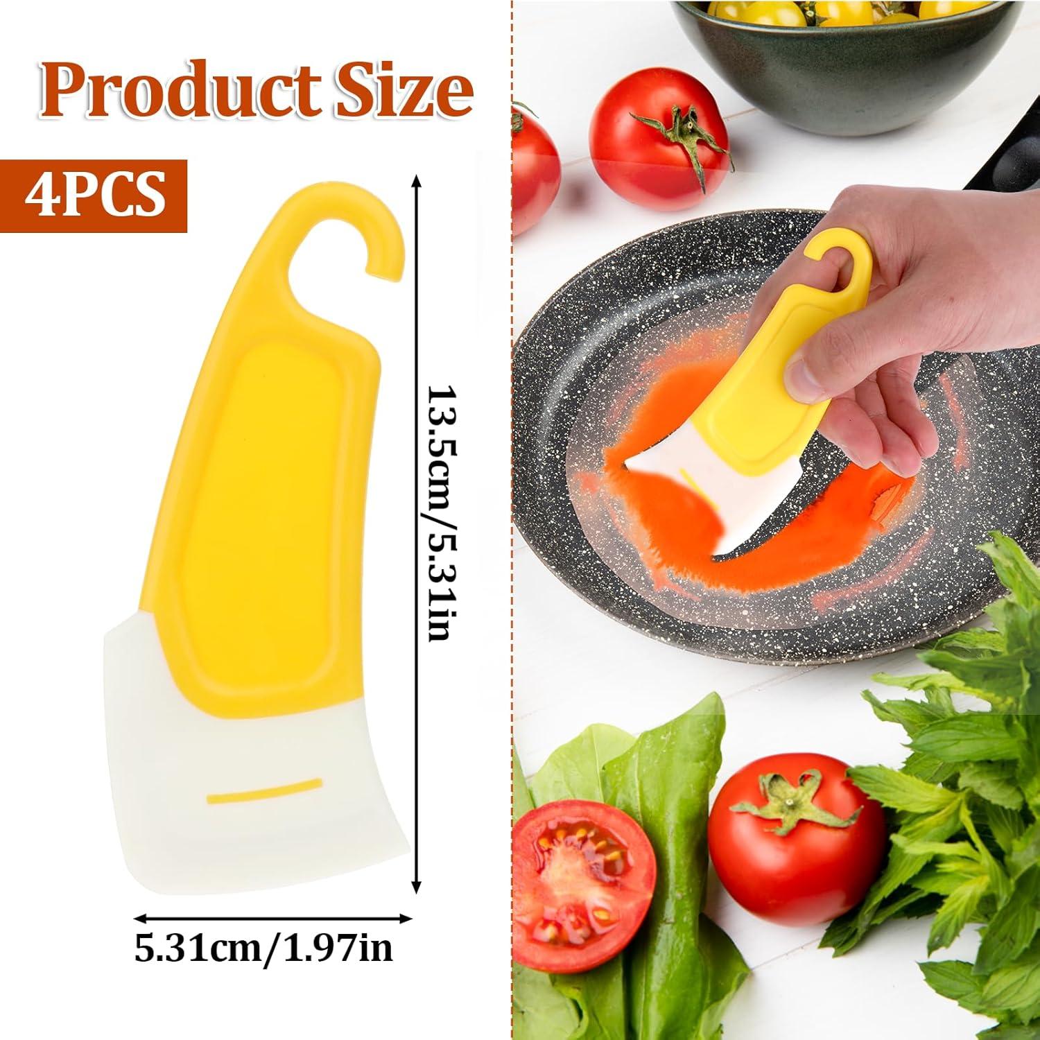 4 Piezas Espátula de Silicona JJUNW para Cocina 13x5cm