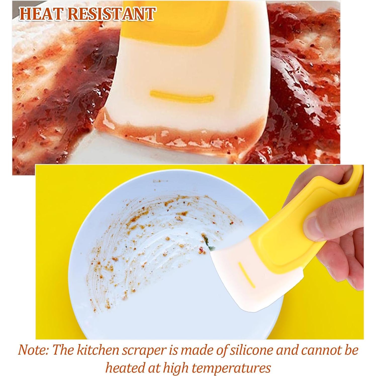 4 Piezas Espátula de Silicona JJUNW para Cocina 13x5cm