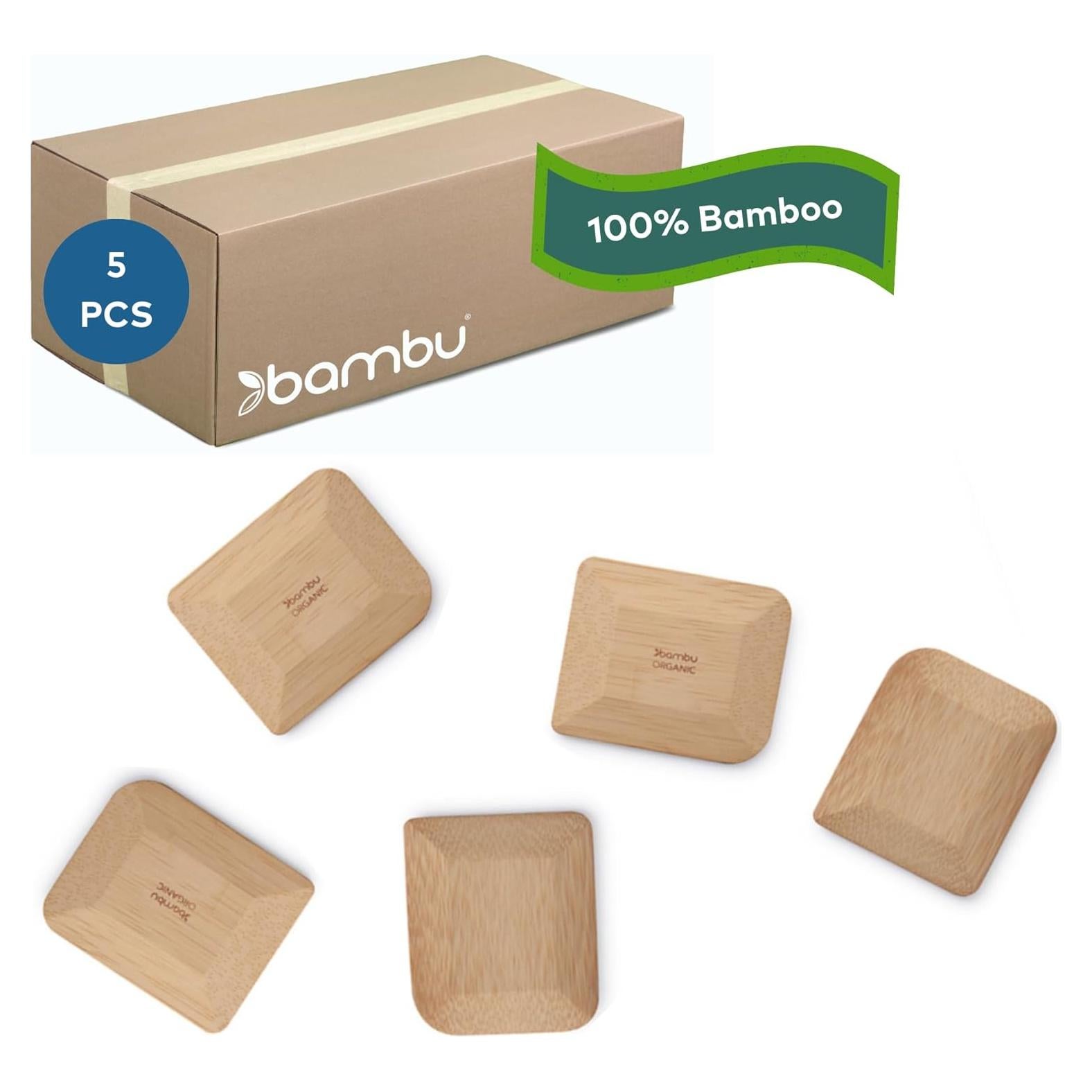 Raspadores de Pot de Bambú Bambu - Paquete de 5, 6.99 cm
