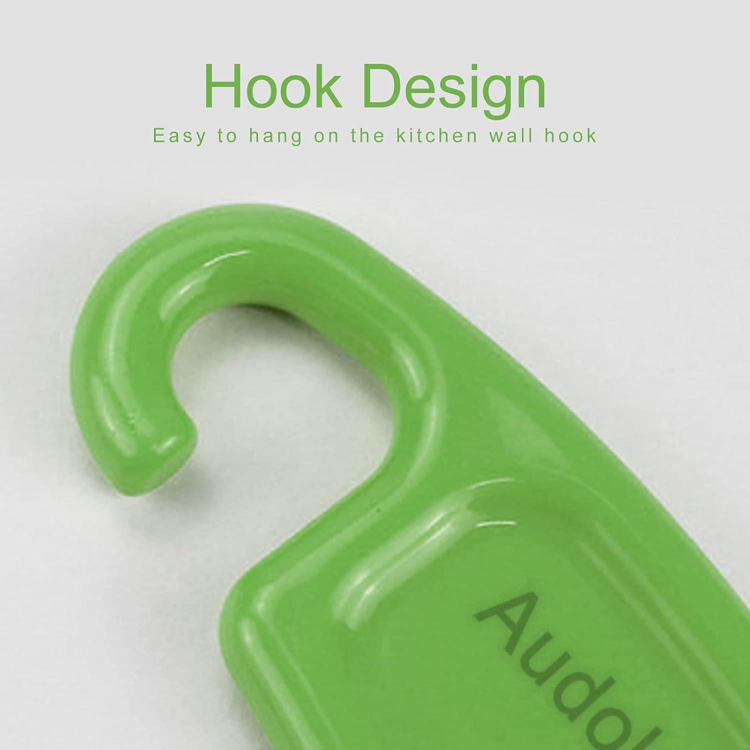 Raspador de Silicona Audoloku 2 Piezas Verde y Gris