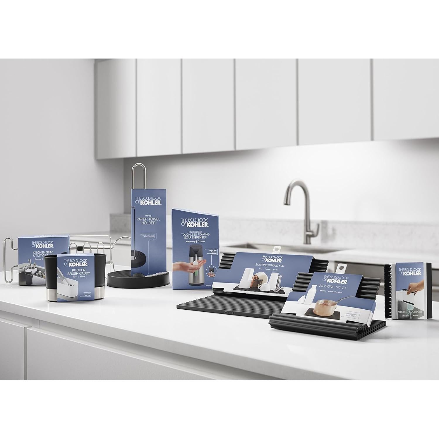 Raspador de Olla Kohler K-8624-0 Silicona y Nylon Blanco