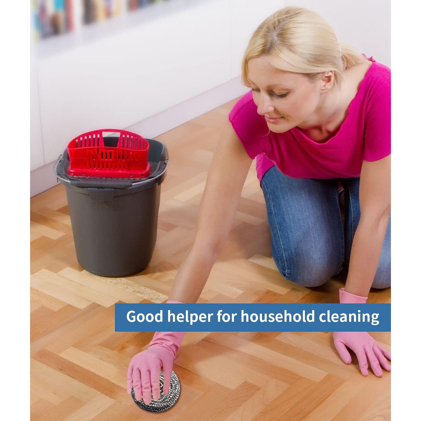 6 Estropajos de Acero Inoxidable Docduet para Platos