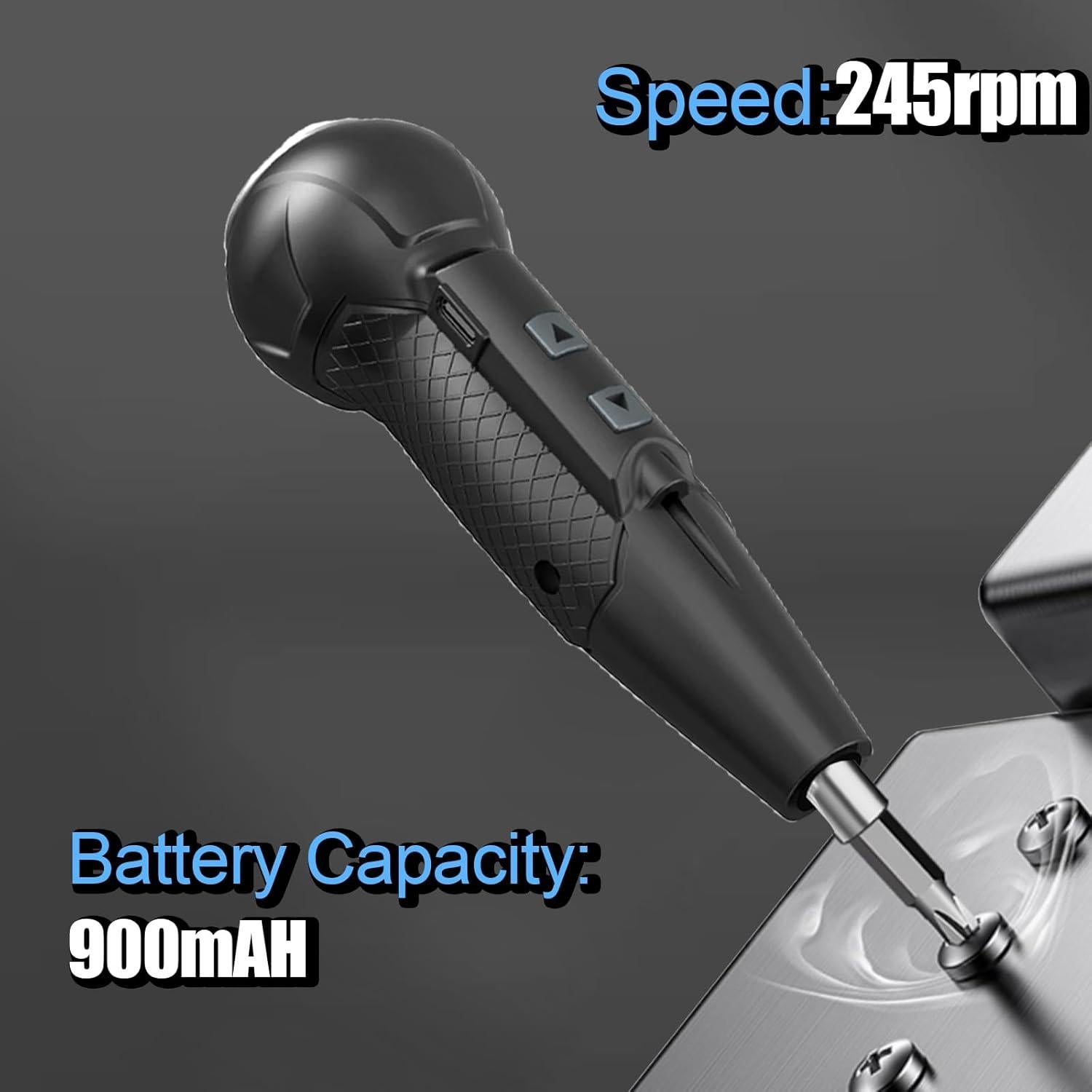 Destornillador Eléctrico Inalámbrico XLX 900mAh con Luz LED