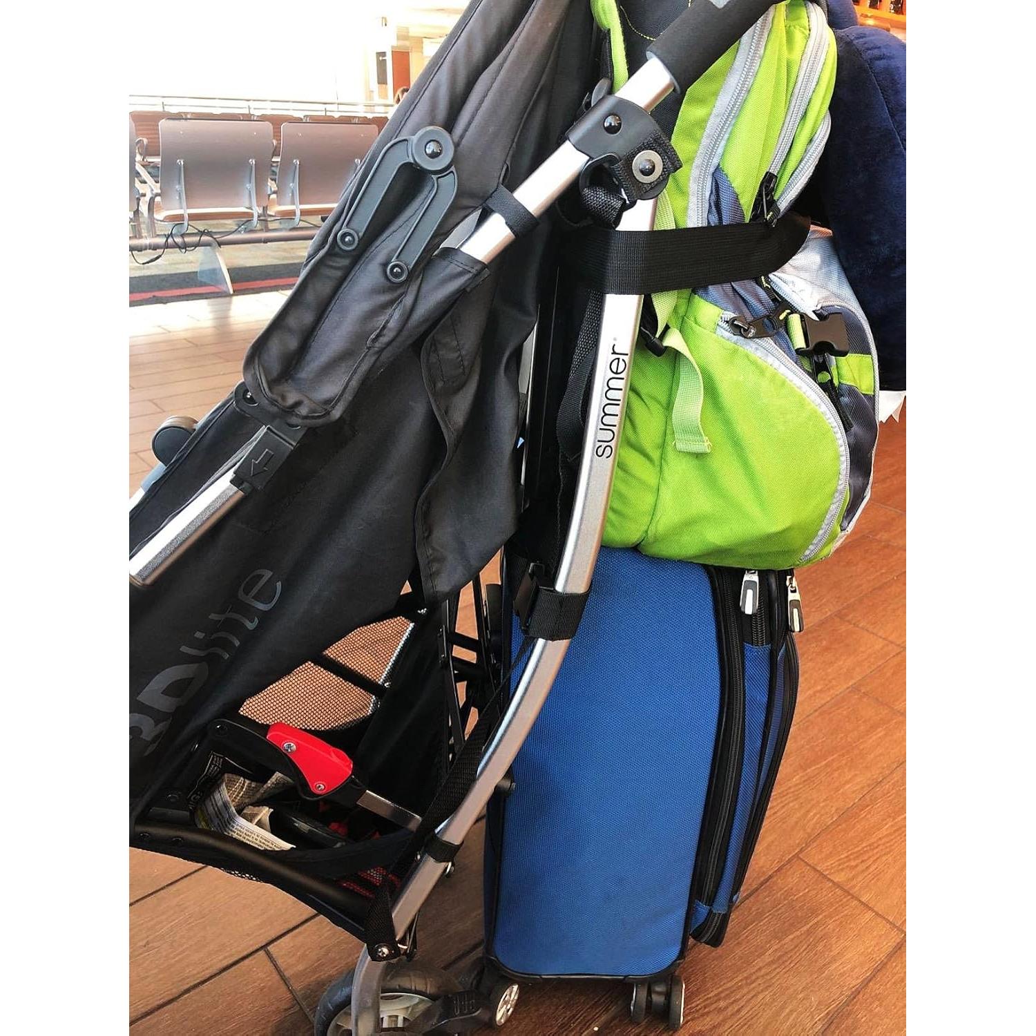 Correas de Equipaje Ajustables Ajmyonsp 2Pcs Negro 63,5 cm