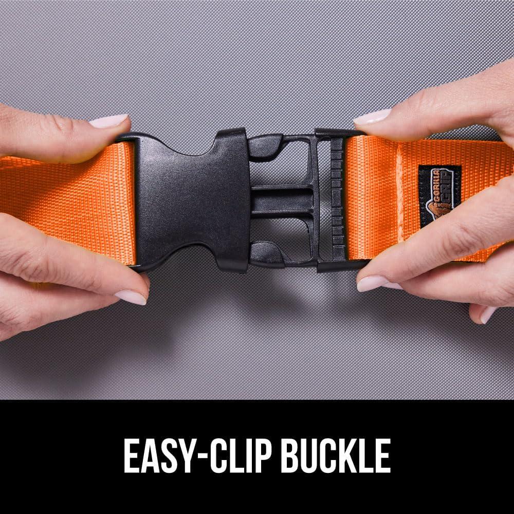 Correas de Equipaje Ajustables Gorilla Grip Naranja 2 Pzas