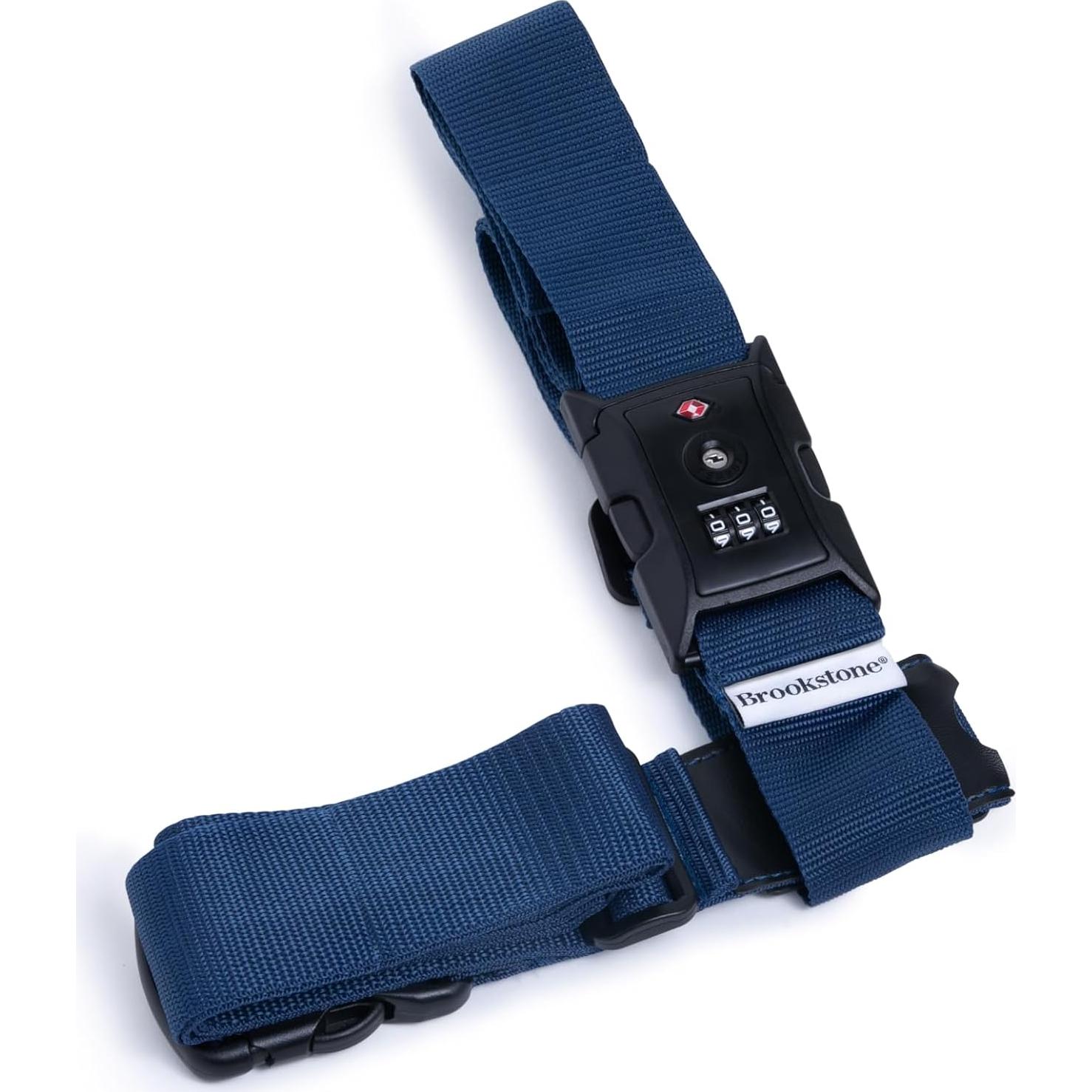 Correa de Equipaje Brookstone 2-en-1 con Candado TSA Azul