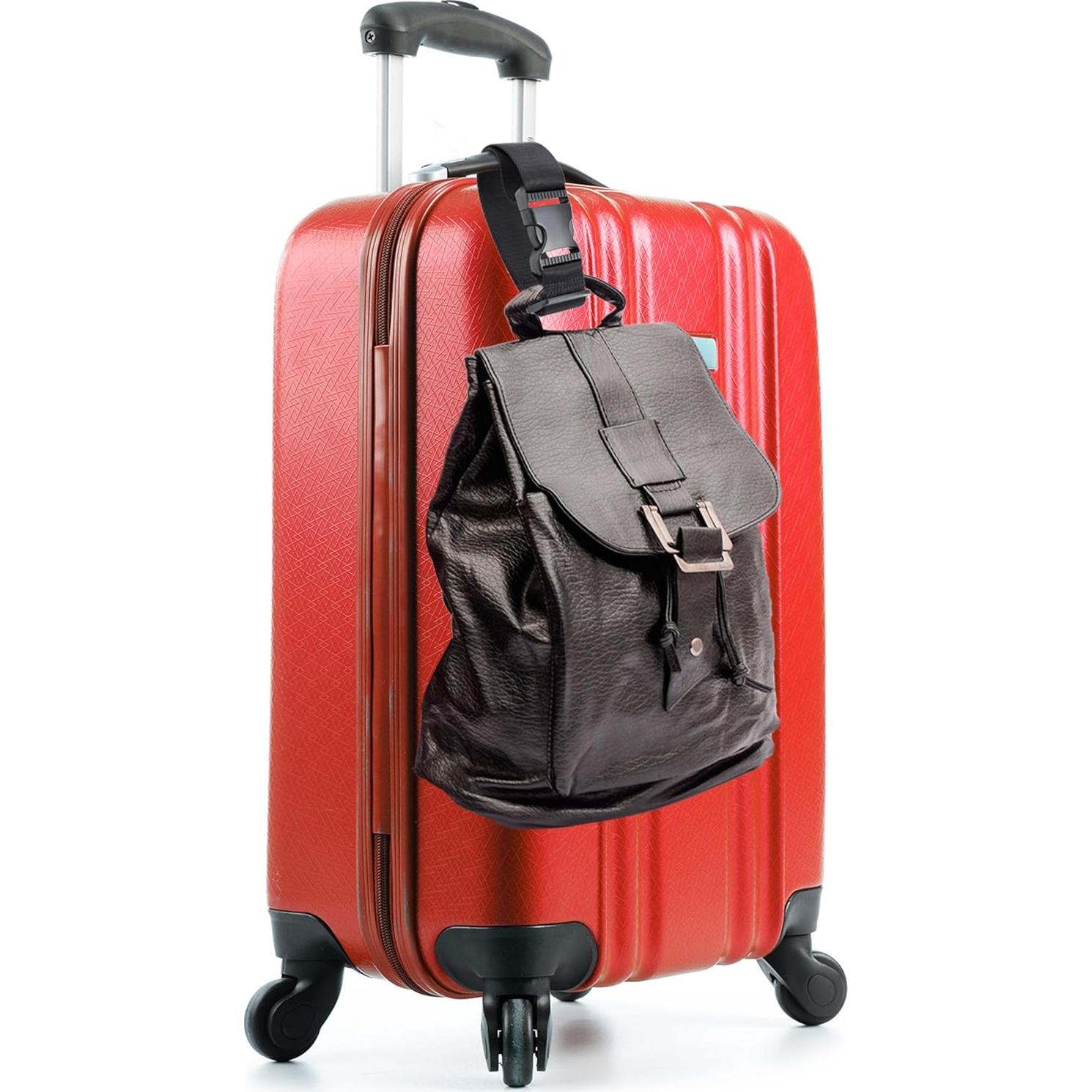 Correa de Equipaje Ajustable Frienda - 4 Piezas Negro