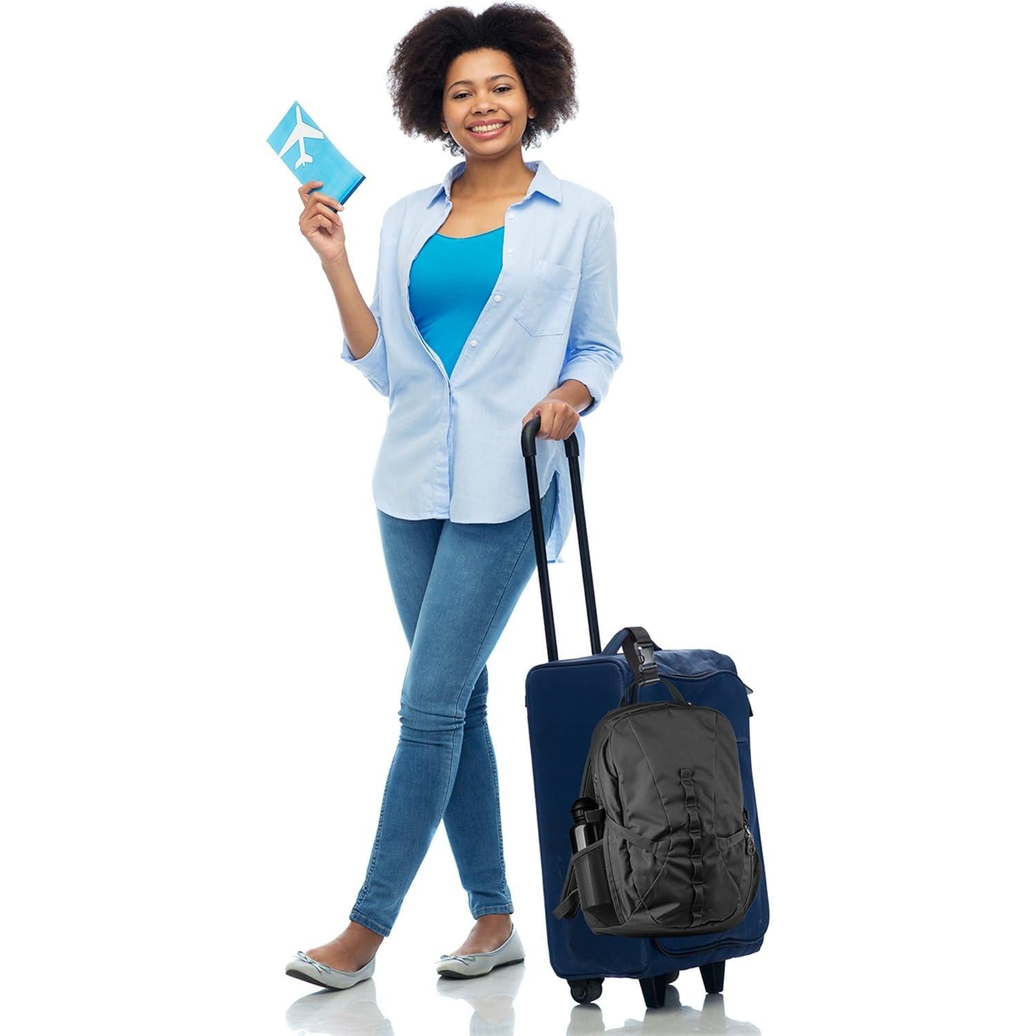 Correa de Equipaje Ajustable Frienda - 4 Piezas Negro