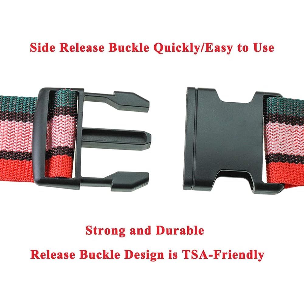 Paquete de 2 Correas de Equipaje Jmuoyld Ajustables 120-200 cm