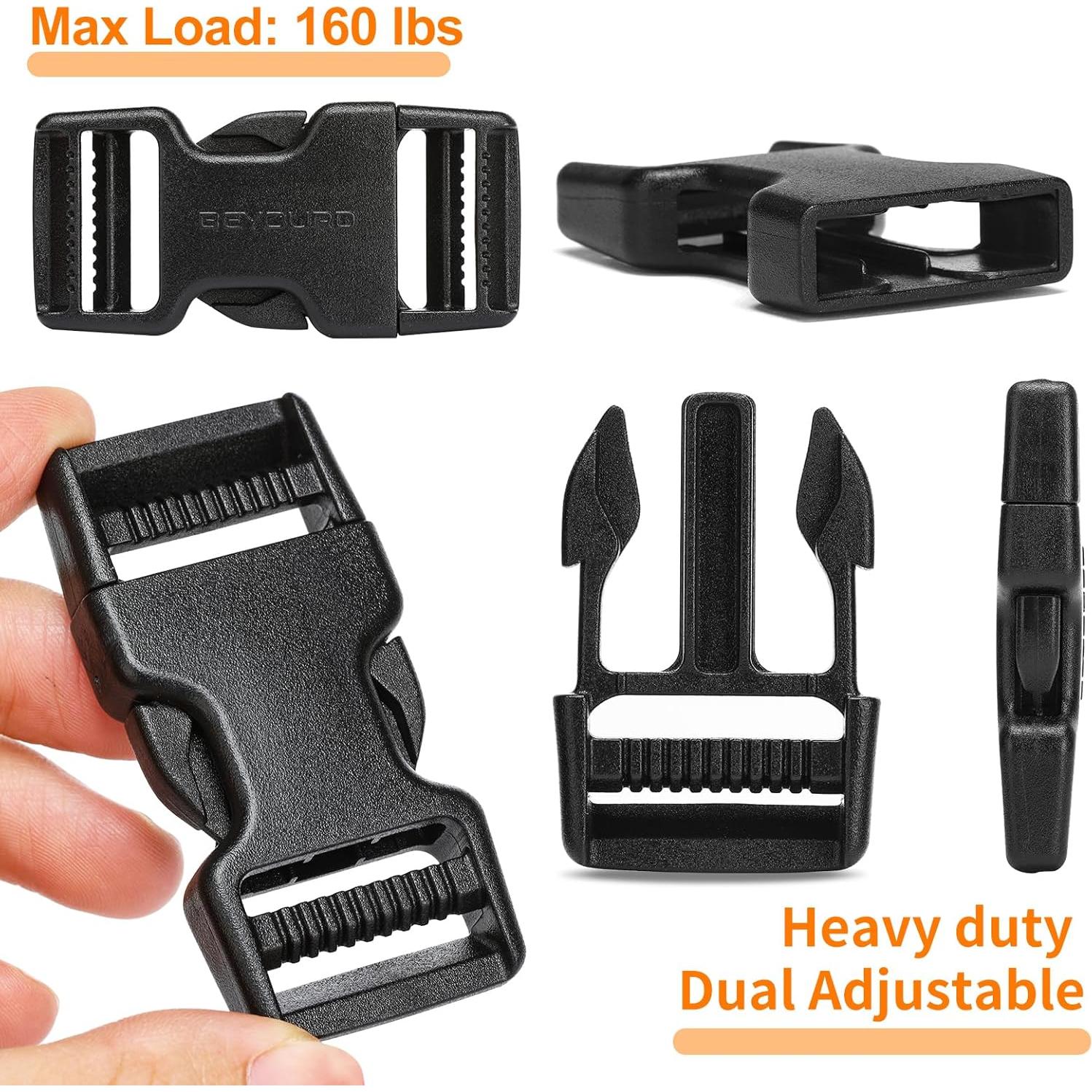 Juego de Hebillas y Correas 2,54 cm BEYOURD 6 Piezas