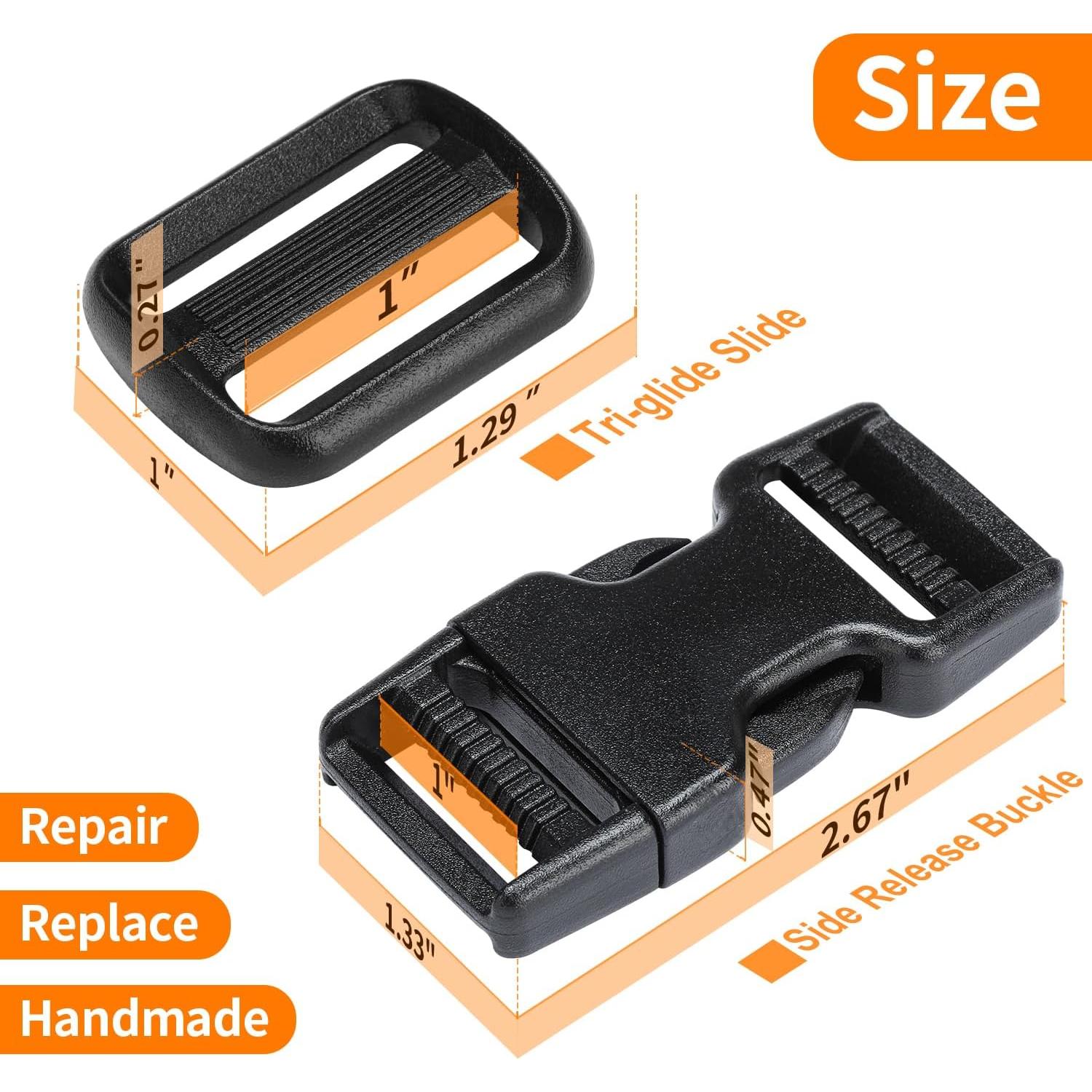 Juego de Hebillas y Correas 2,54 cm BEYOURD 6 Piezas