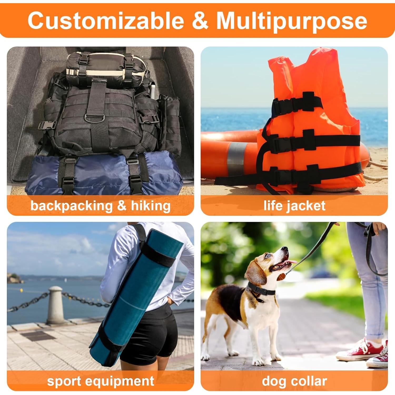 Juego de Hebillas y Correas 2,54 cm BEYOURD 6 Piezas