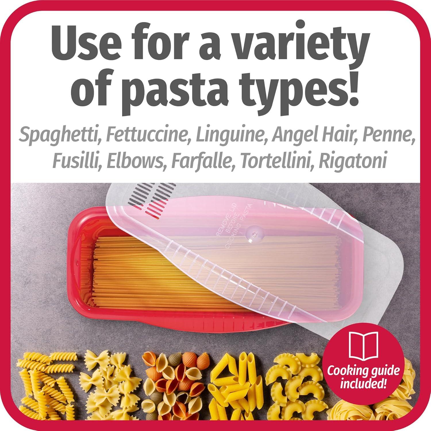 Cocinero de Pasta de Microondas GoodCook 4 Porciones Rojo