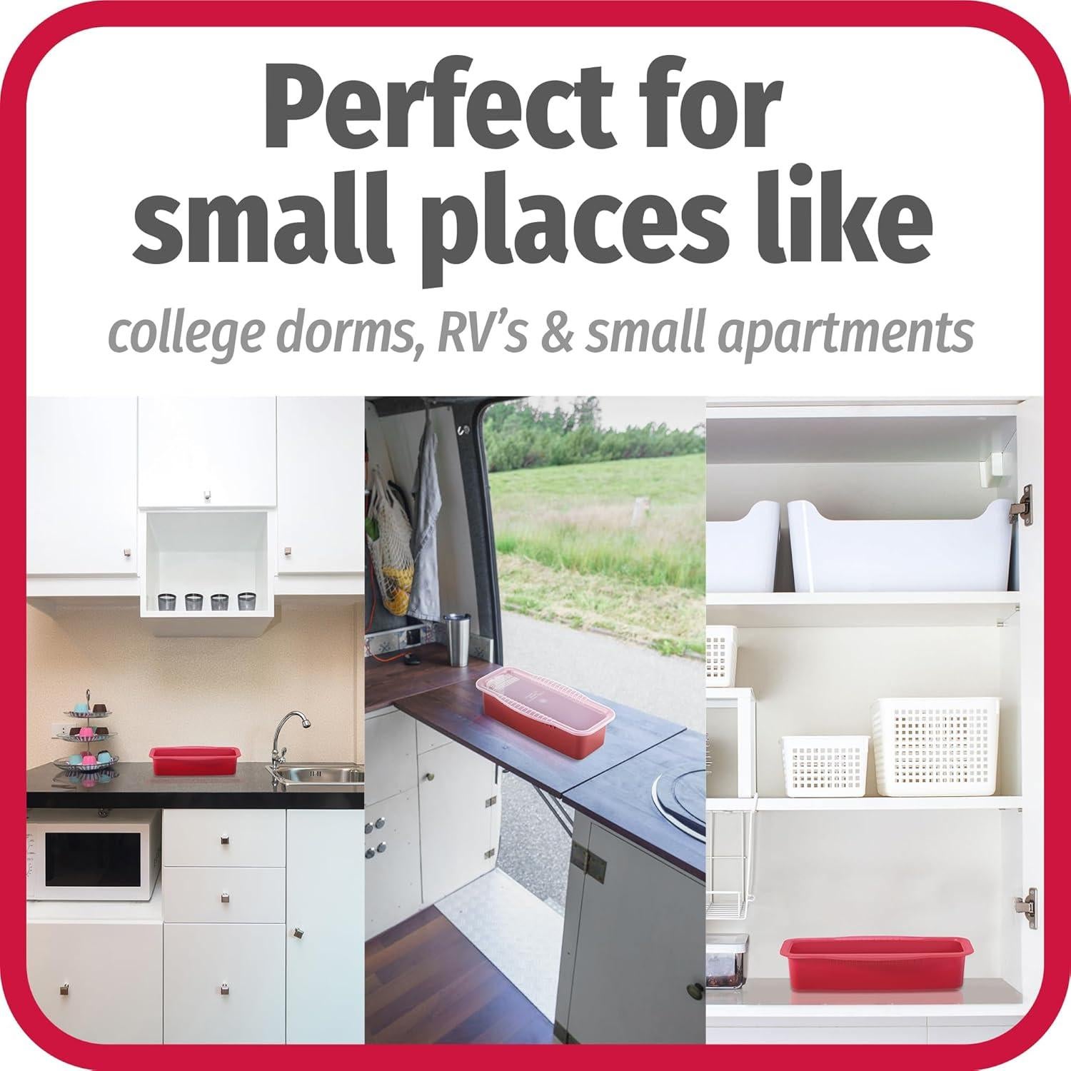 Cocinero de Pasta de Microondas GoodCook 4 Porciones Rojo