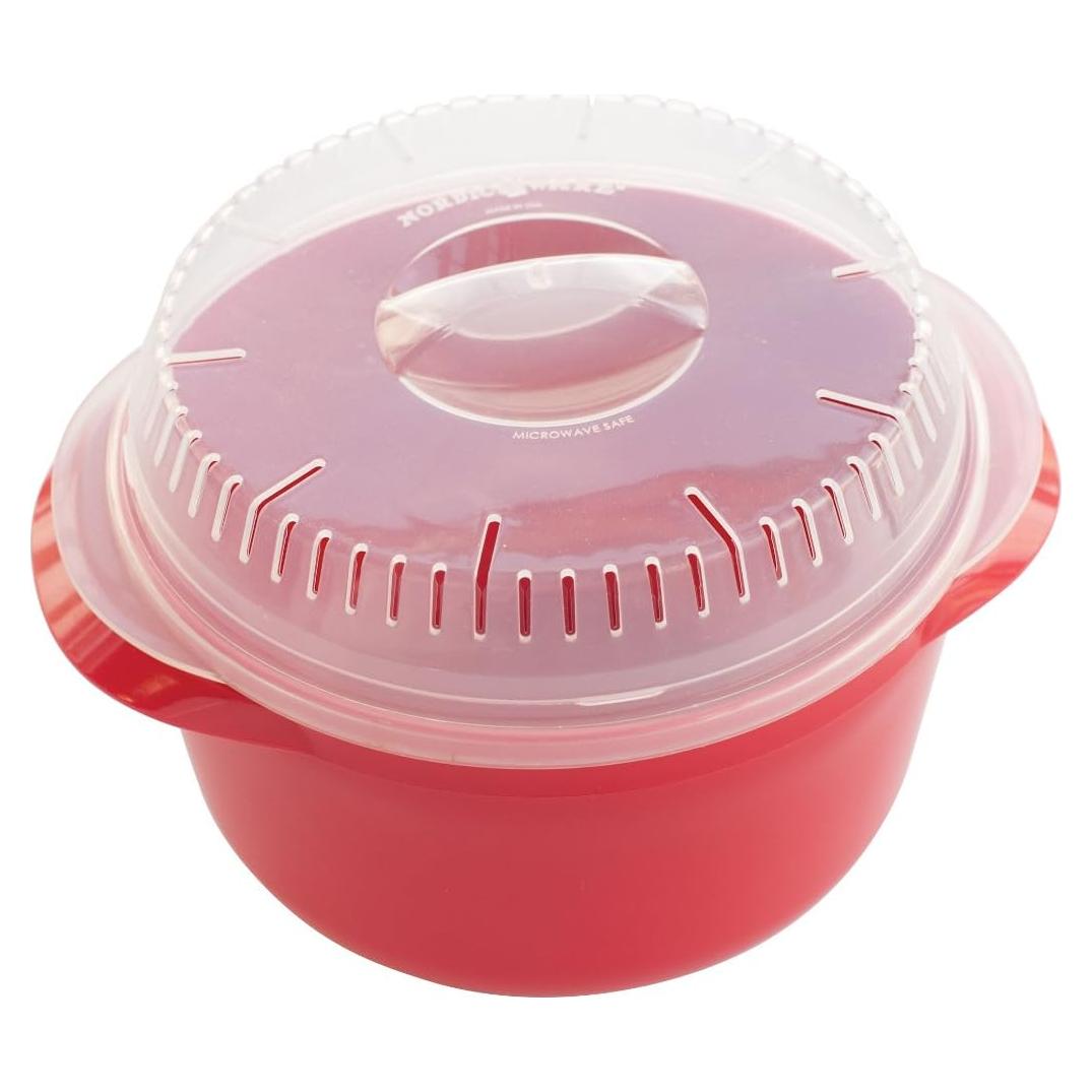 Olla Multiuso para Microondas Nordic Ware 5.5 Tazas Roja