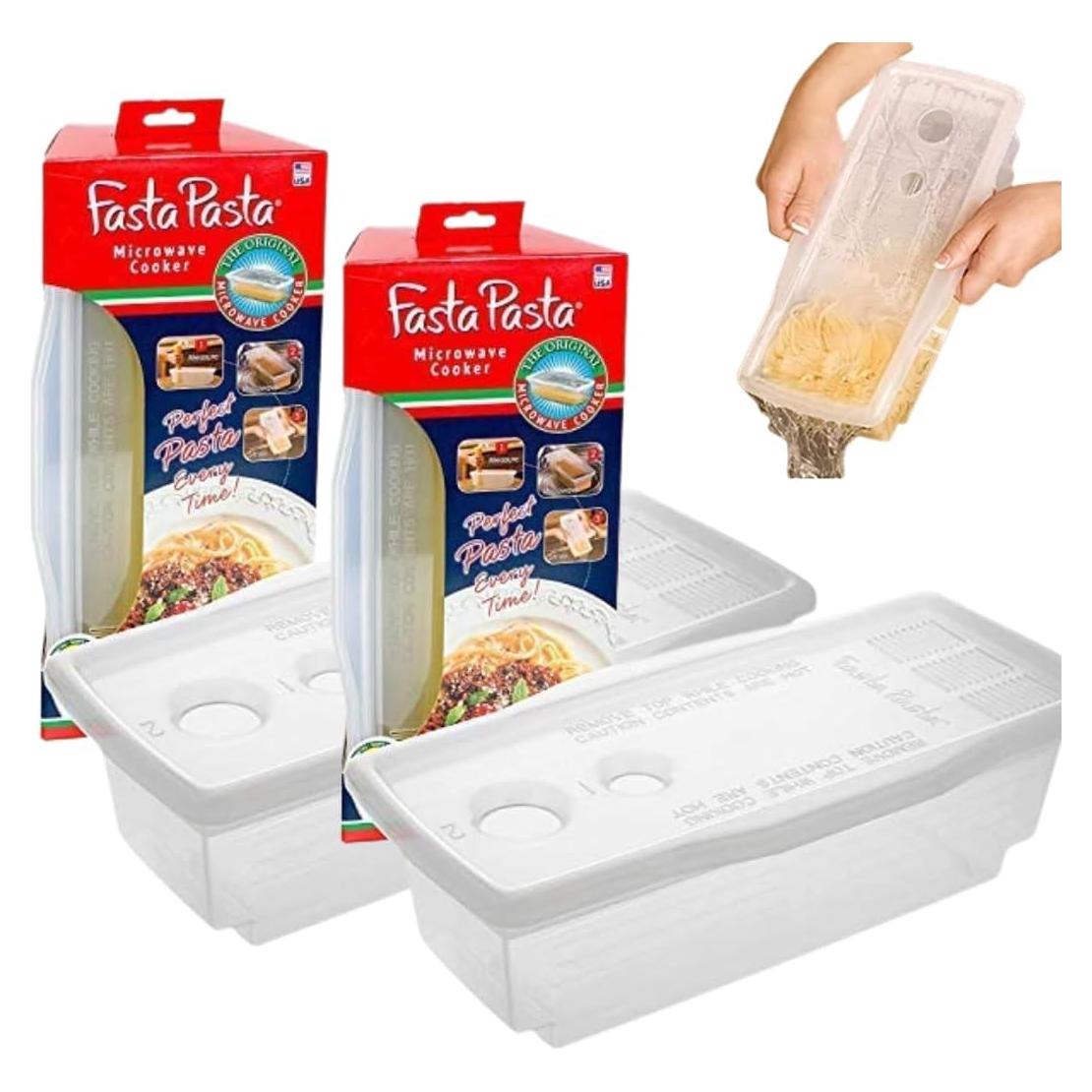 Cocedor de Pasta Fasta Pasta 2PK Microondas 4 Porciones