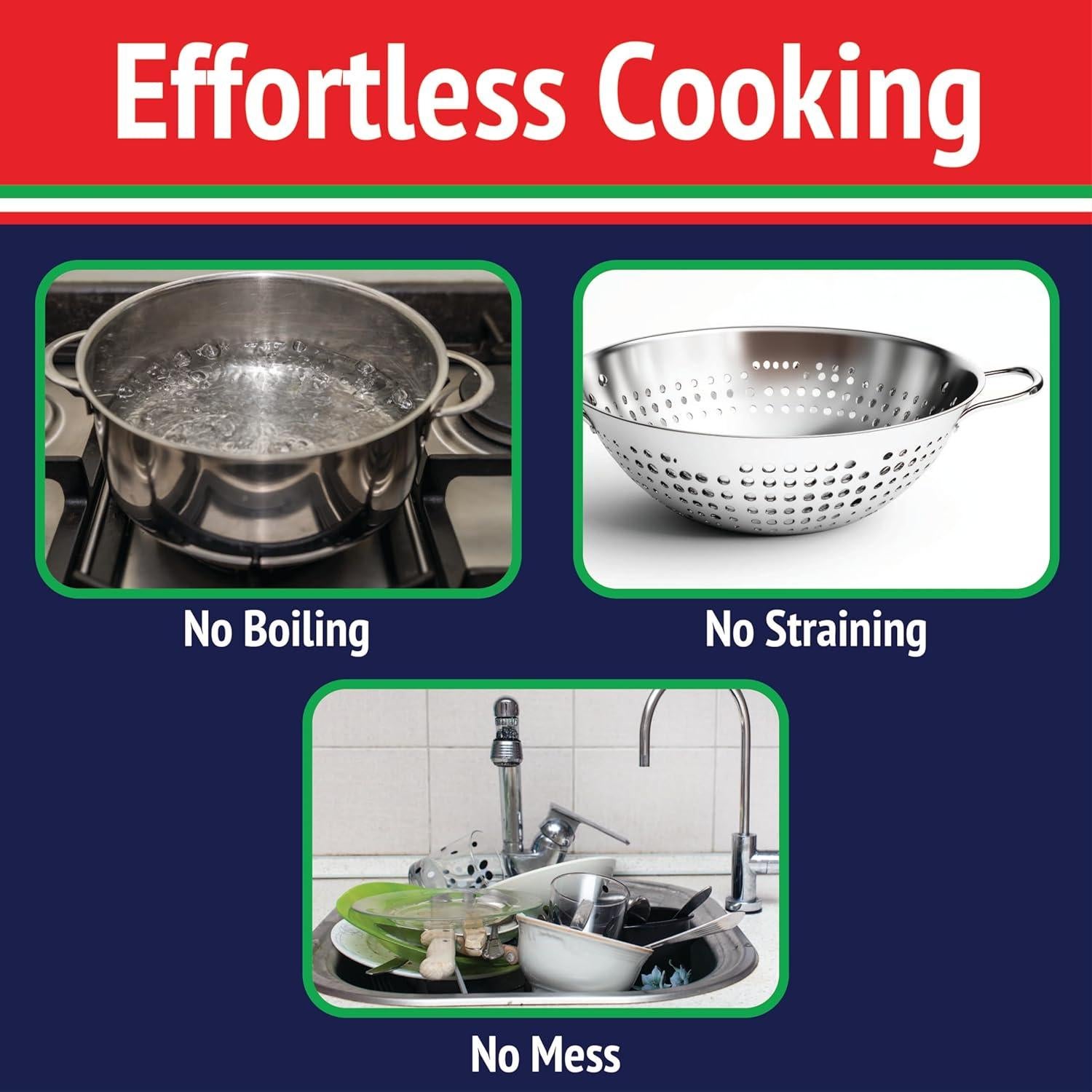 Cocedor de Pasta Fasta Pasta 2PK Microondas 4 Porciones