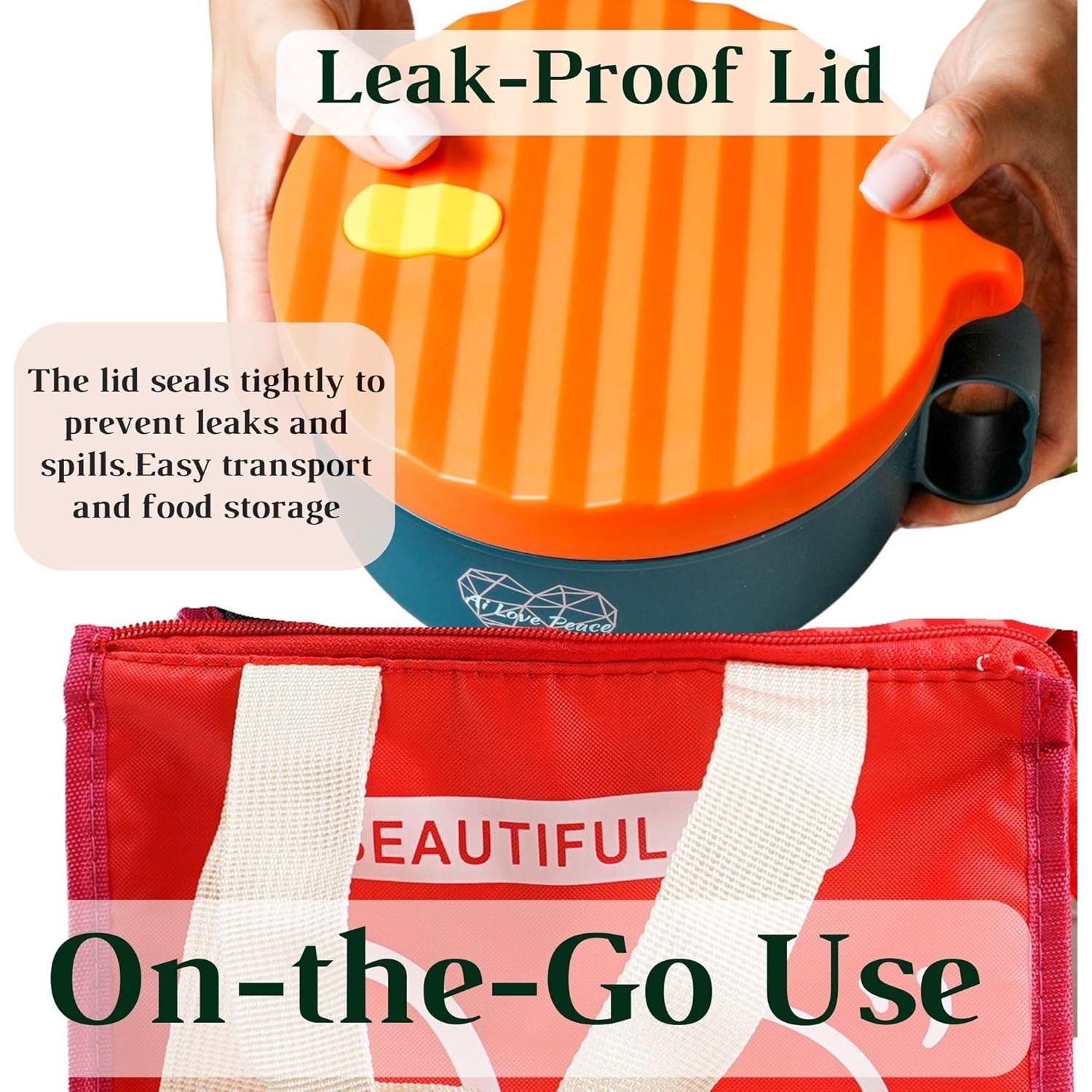 Tazón de Ramen AI AMOR PAZ 40 oz Apto Microondas Naranja