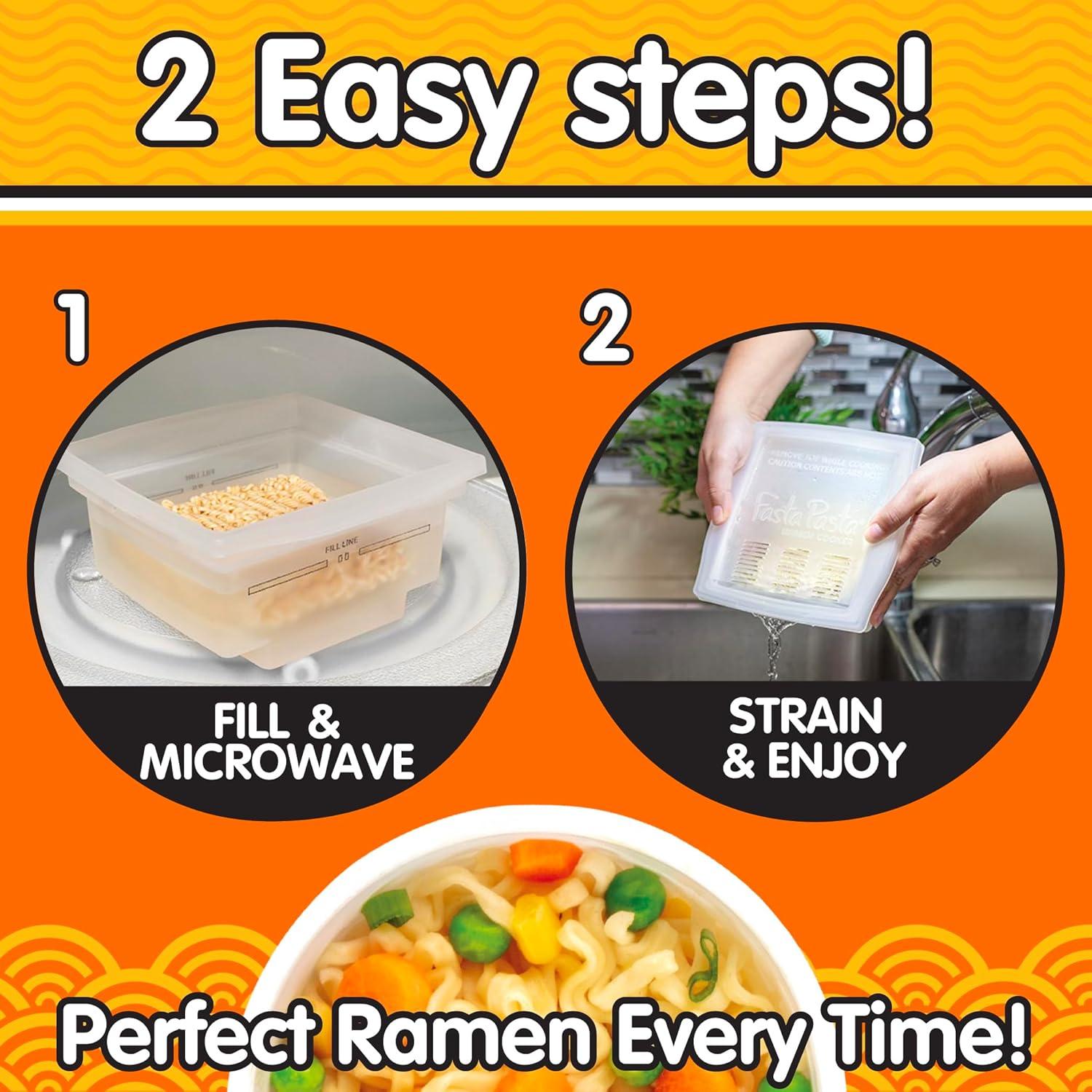 Cocedor de Ramen Fasta Pasta para Microondas 136g