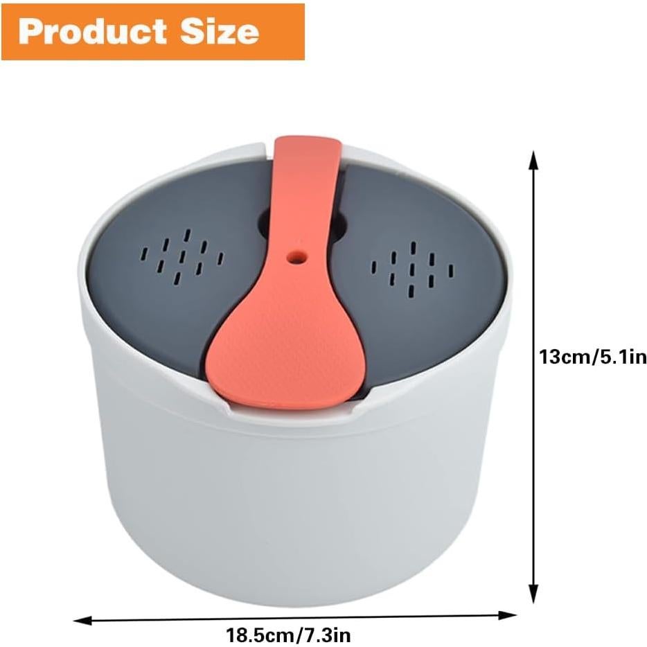 Cocinero de Arroz y Pasta de Microondas TOTITOM 2L Naranja