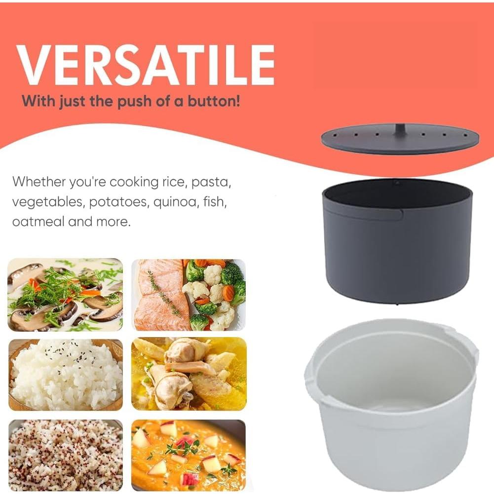 Cocinero de Arroz y Pasta de Microondas TOTITOM 2L Naranja