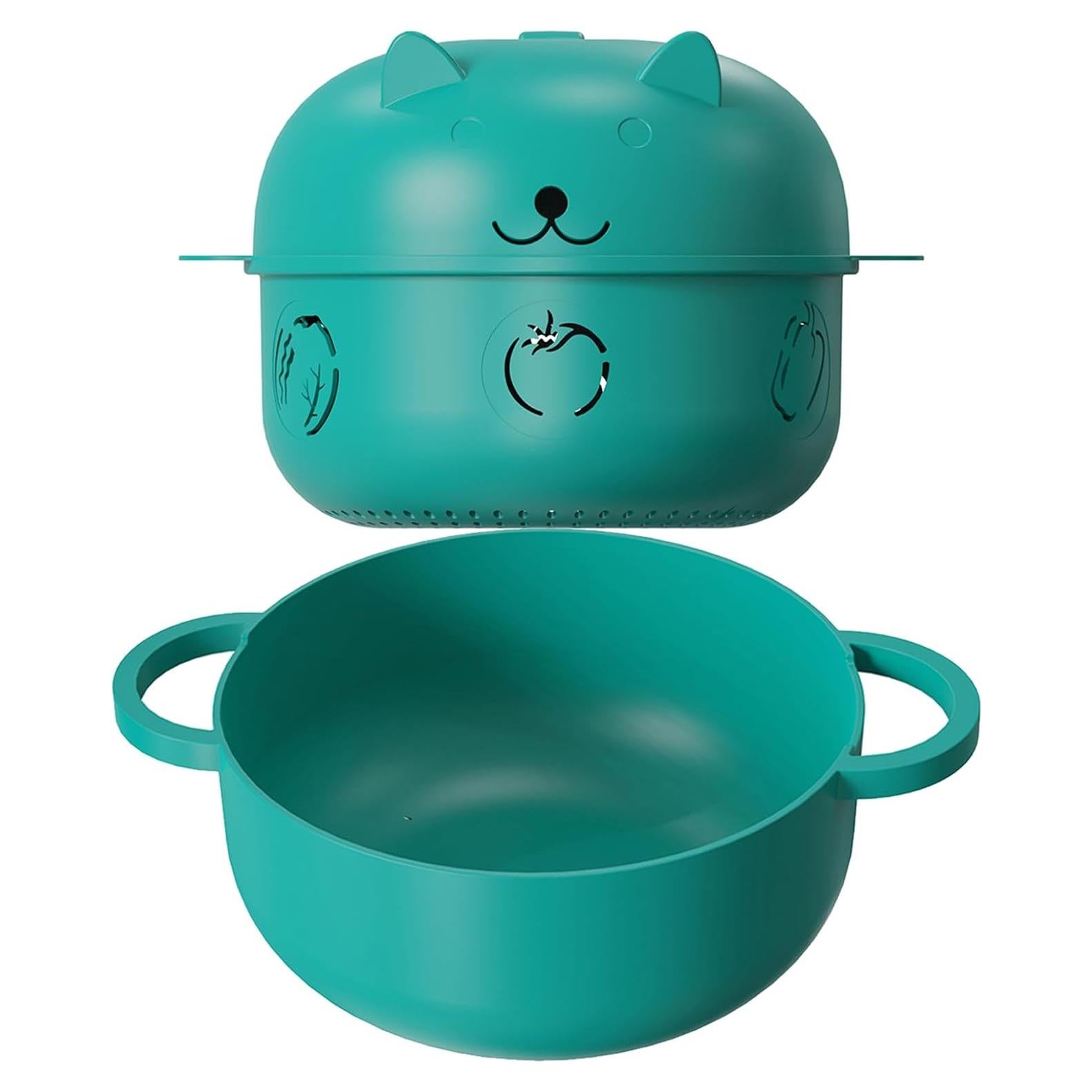 Tazón de Ramen HMZXSY 2000 ML Microondas Verde