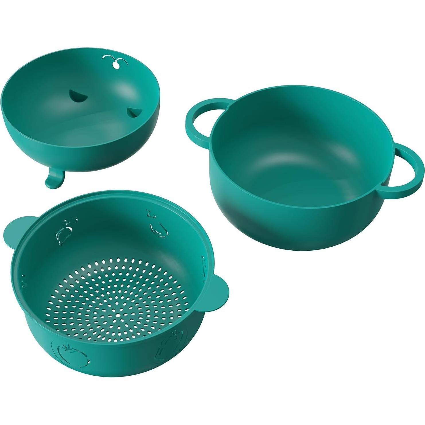 Tazón de Ramen HMZXSY 2000 ML Microondas Verde