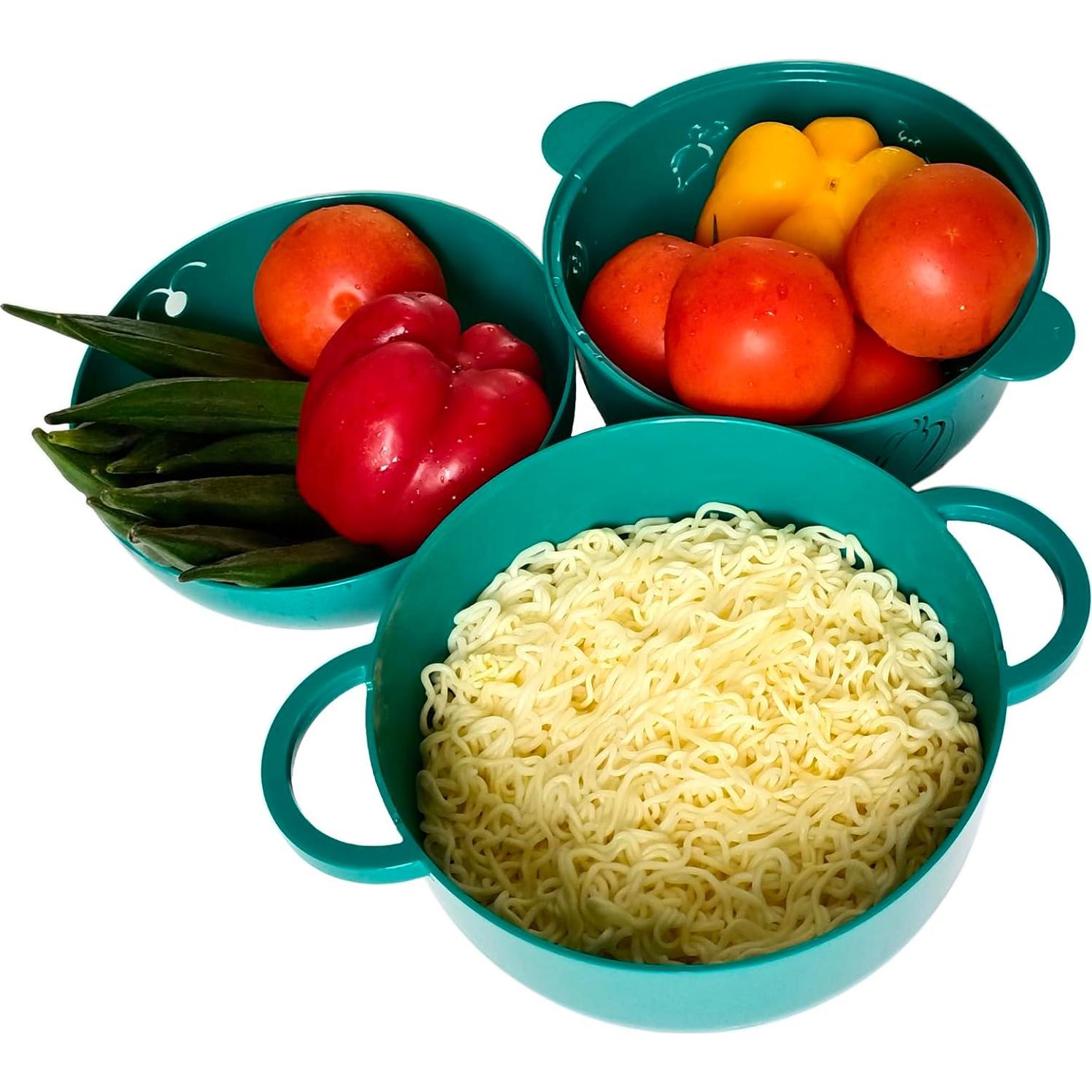 Tazón de Ramen HMZXSY 2000 ML Microondas Verde