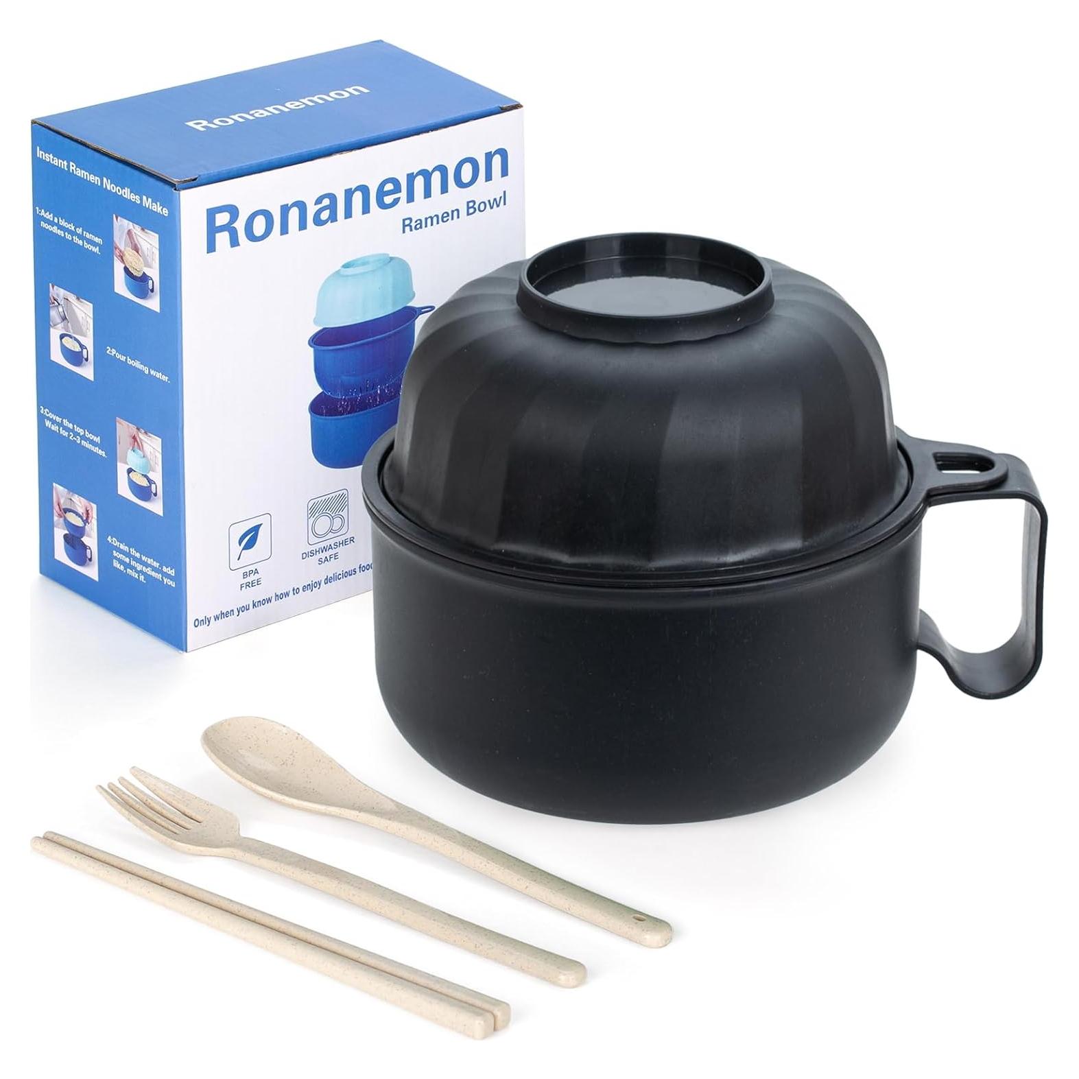 Tazón de Ramen Grande Ronanemon 1,13 L Microondas