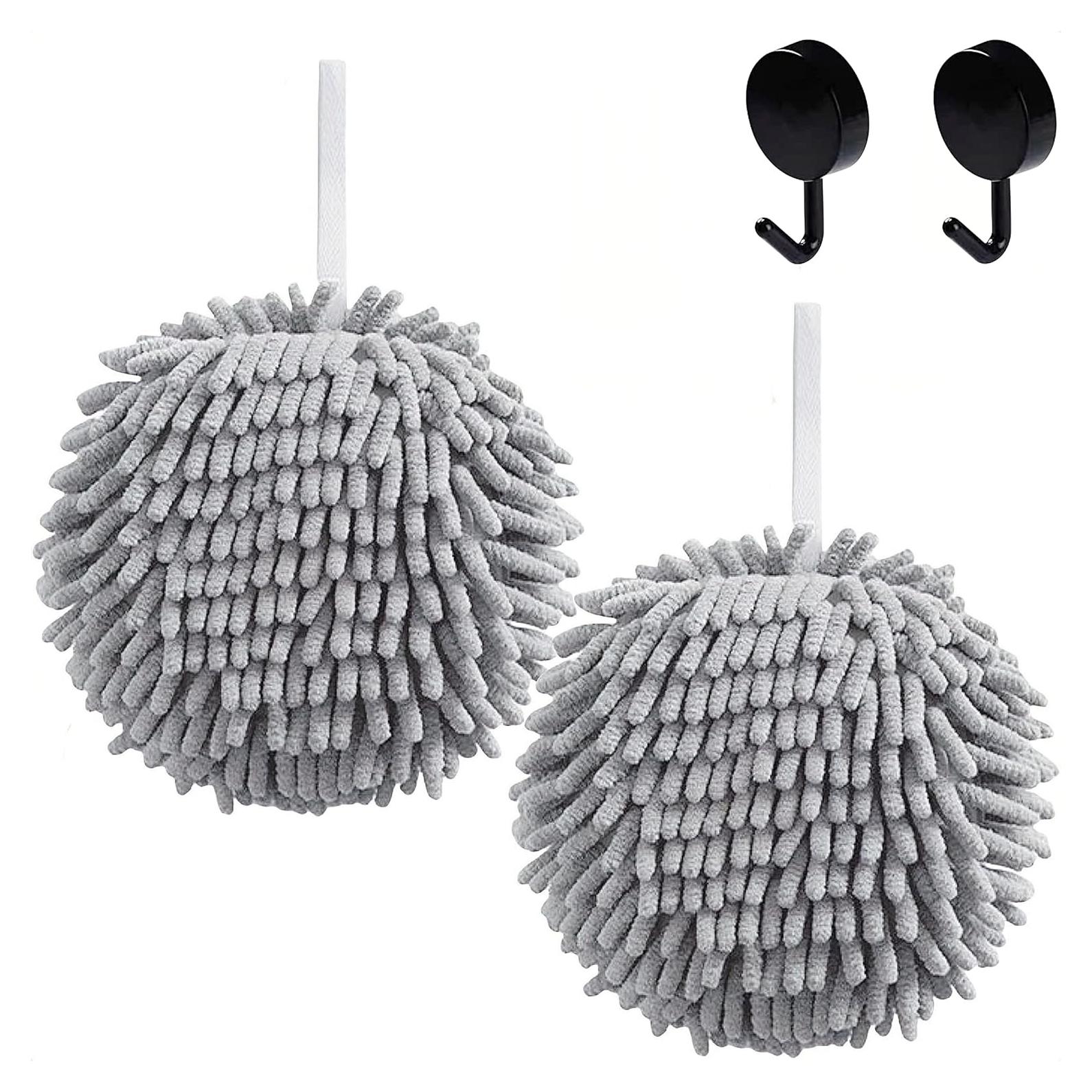 Juego de 2 Toallas de Mano Frbryak Microfibra Grises