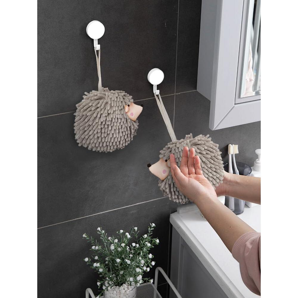 Toallas de Mano Erizo Sophie & Panda - Juego de 2 Gris