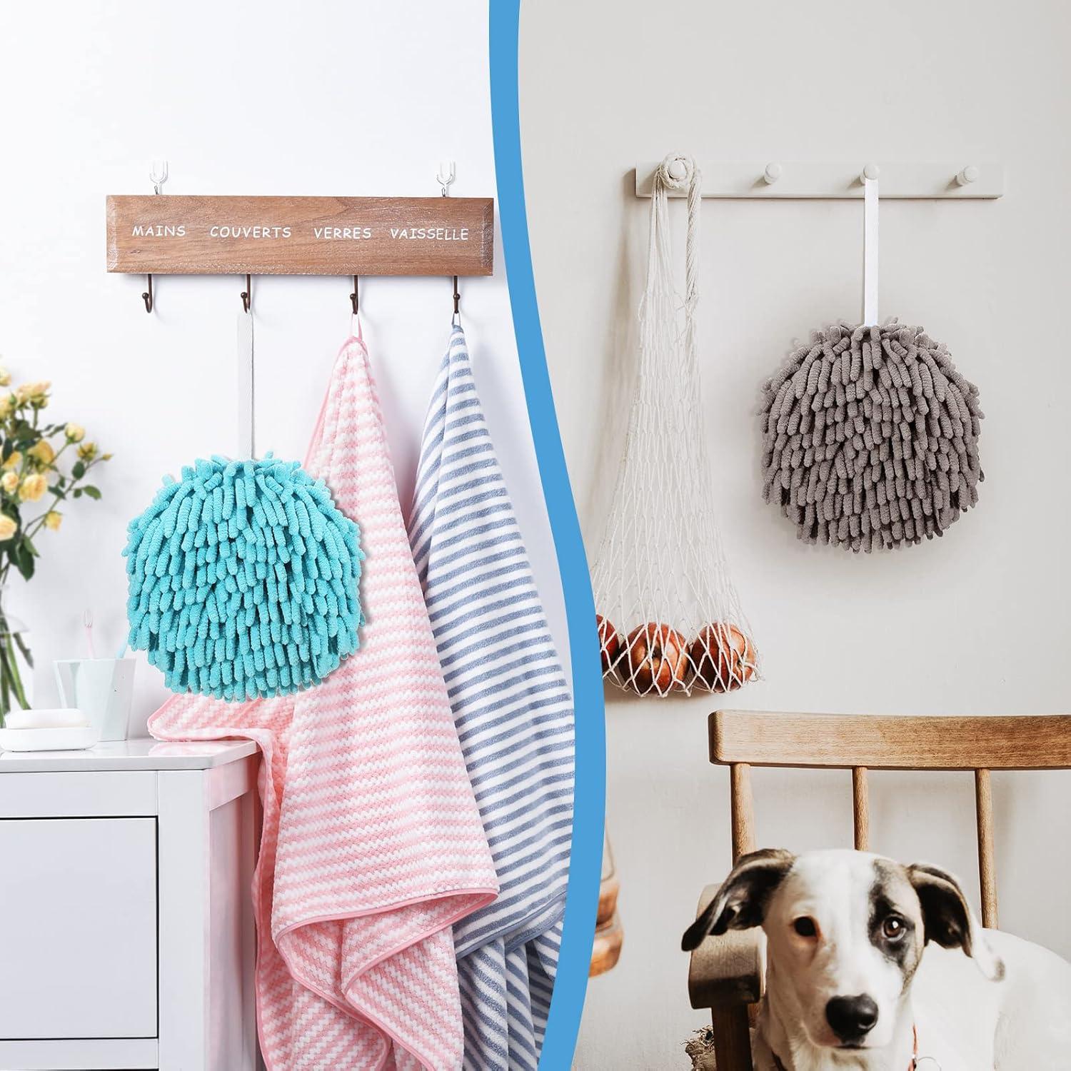 Toallas de Mano Chenille Macarrie 12 Piezas 17x17 cm 6 Colores