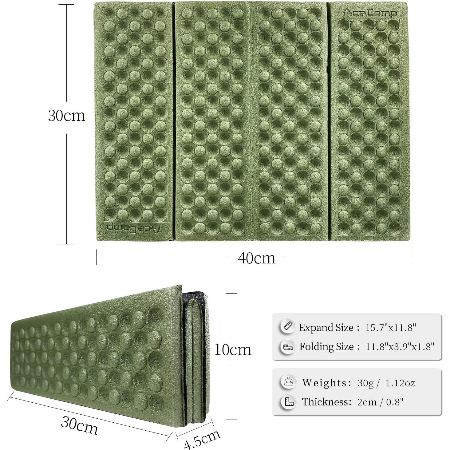 Almohadilla Plegable AceCamp 3940 Impermeable 40x30 cm