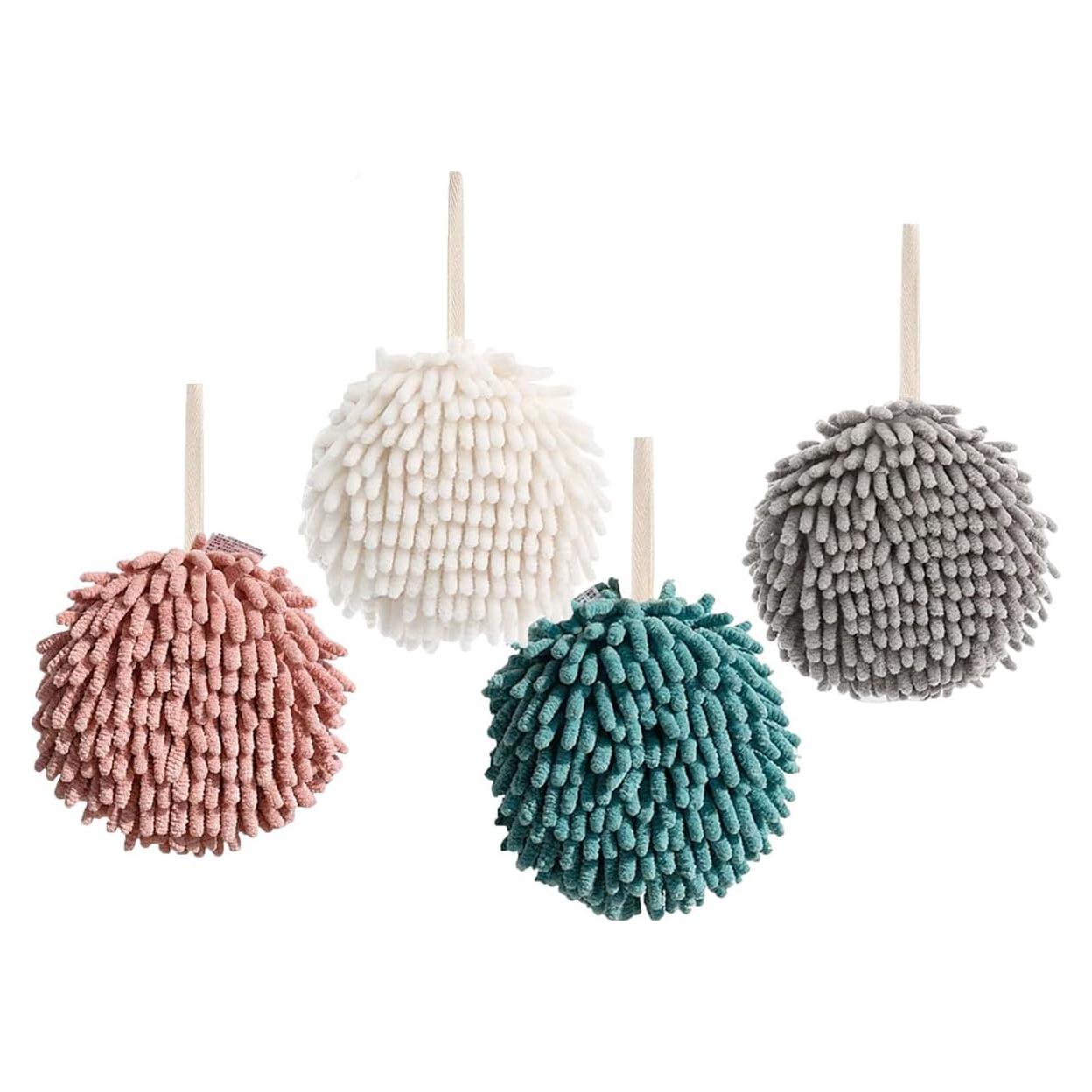 Toallas de Mano Chenille TUICARE 4 Pcs Secado Rápido