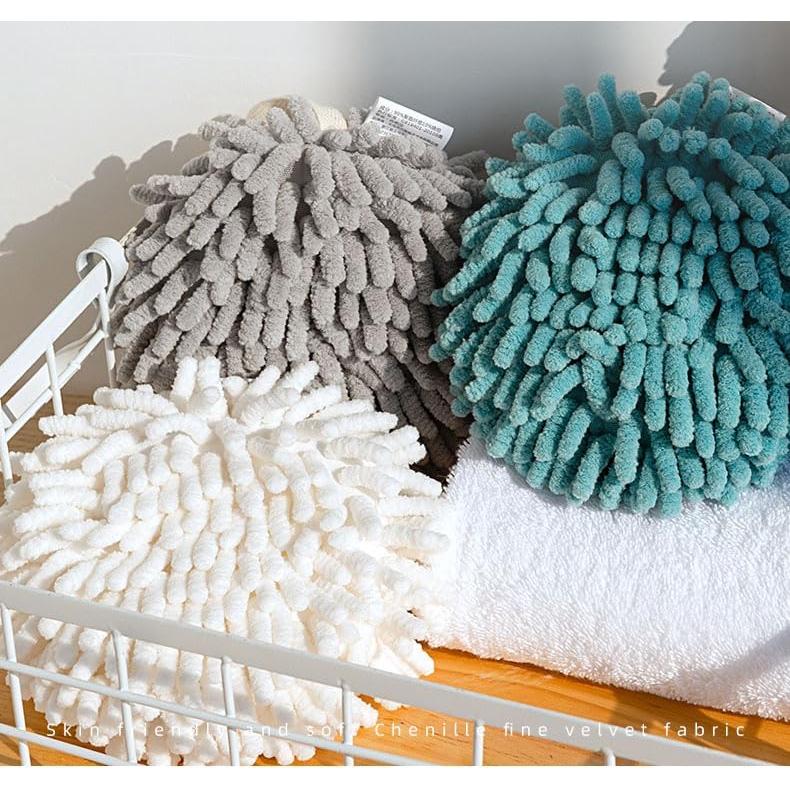 Toallas de Mano Chenille TUICARE 4 Pcs Secado Rápido