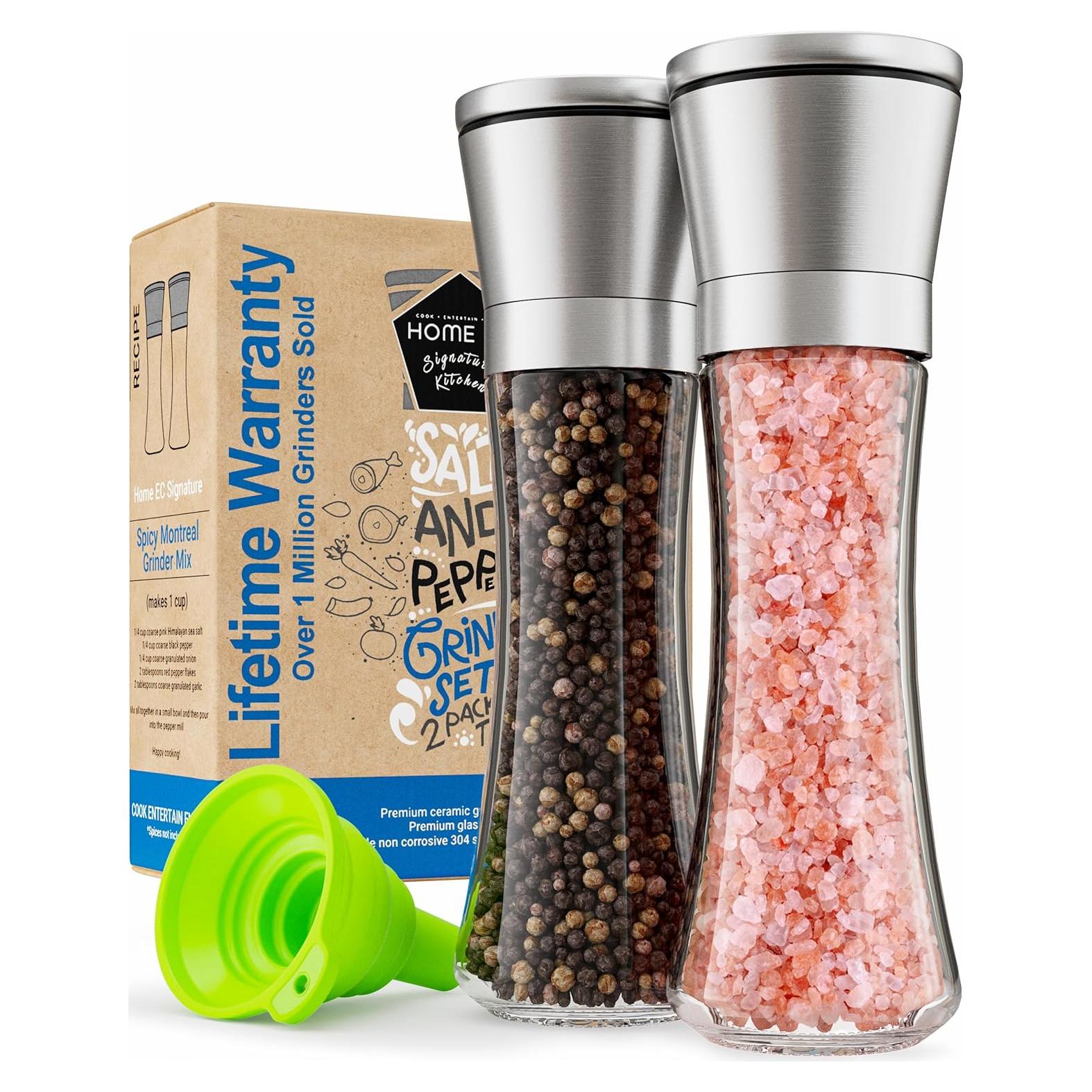 Juego de Molinillos de Sal y Pimienta HOME EC 2 Piezas