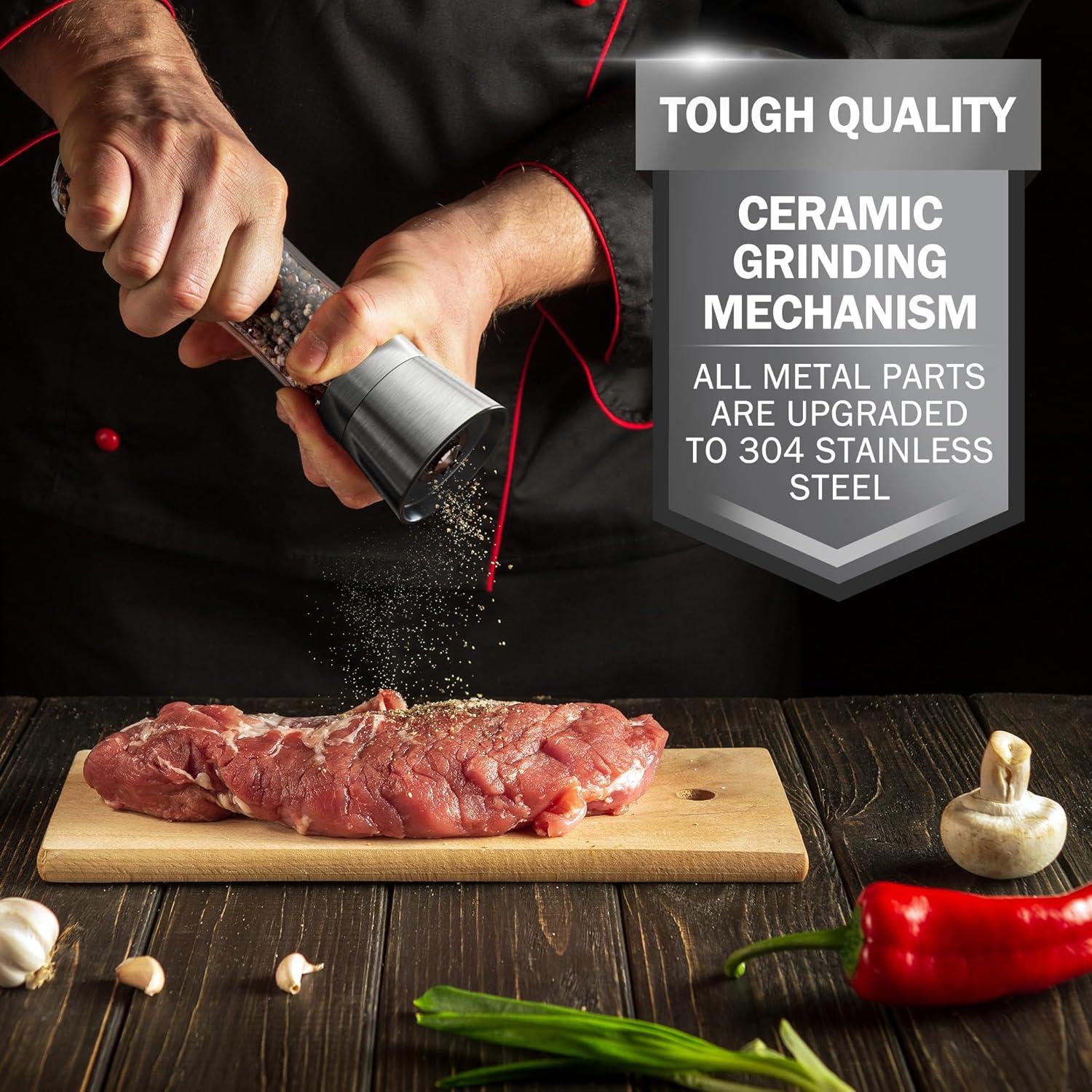 Juego de Molinillos de Sal y Pimienta HOME EC 2 Piezas