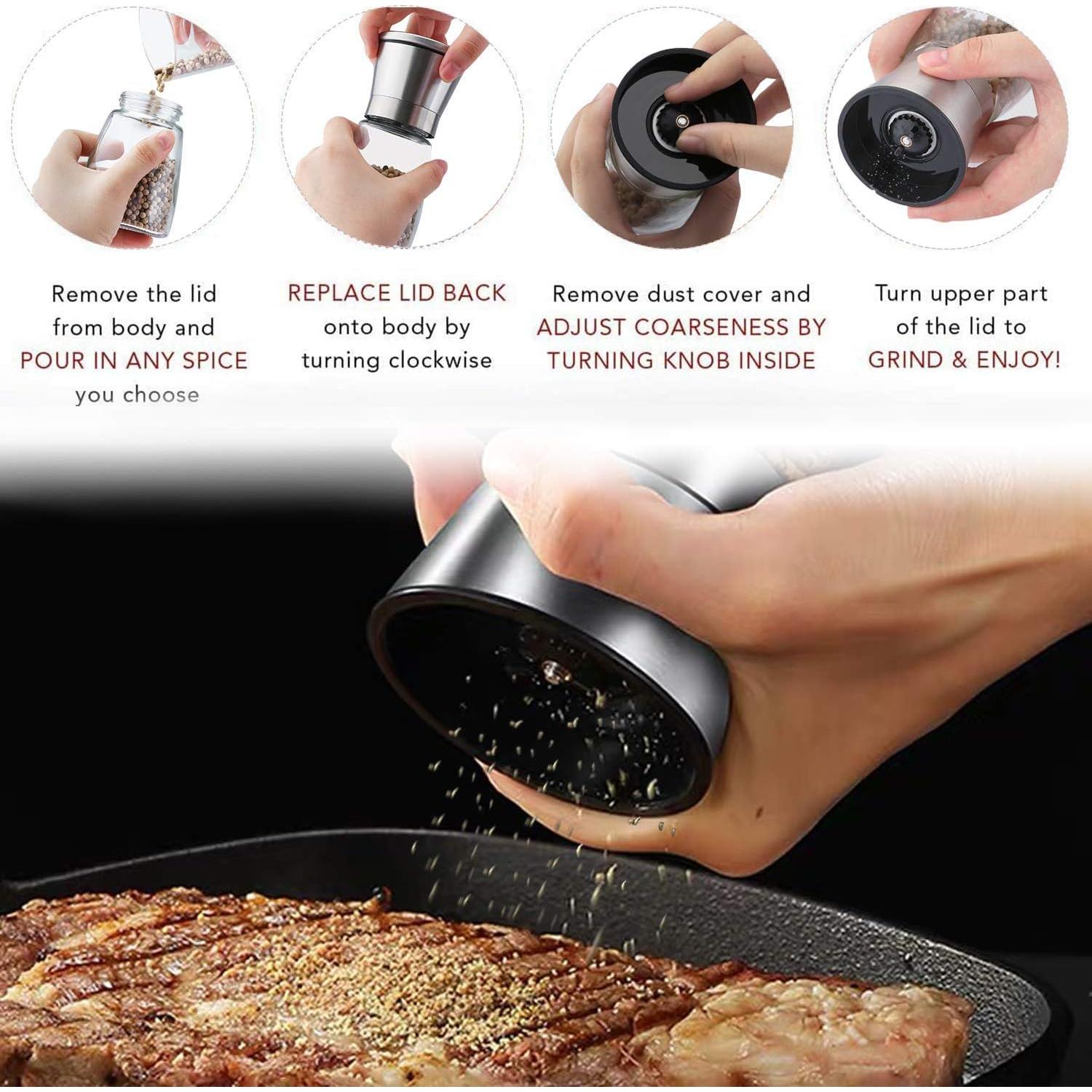 Juego de Molinillos de Sal y Pimienta LessMo 170g