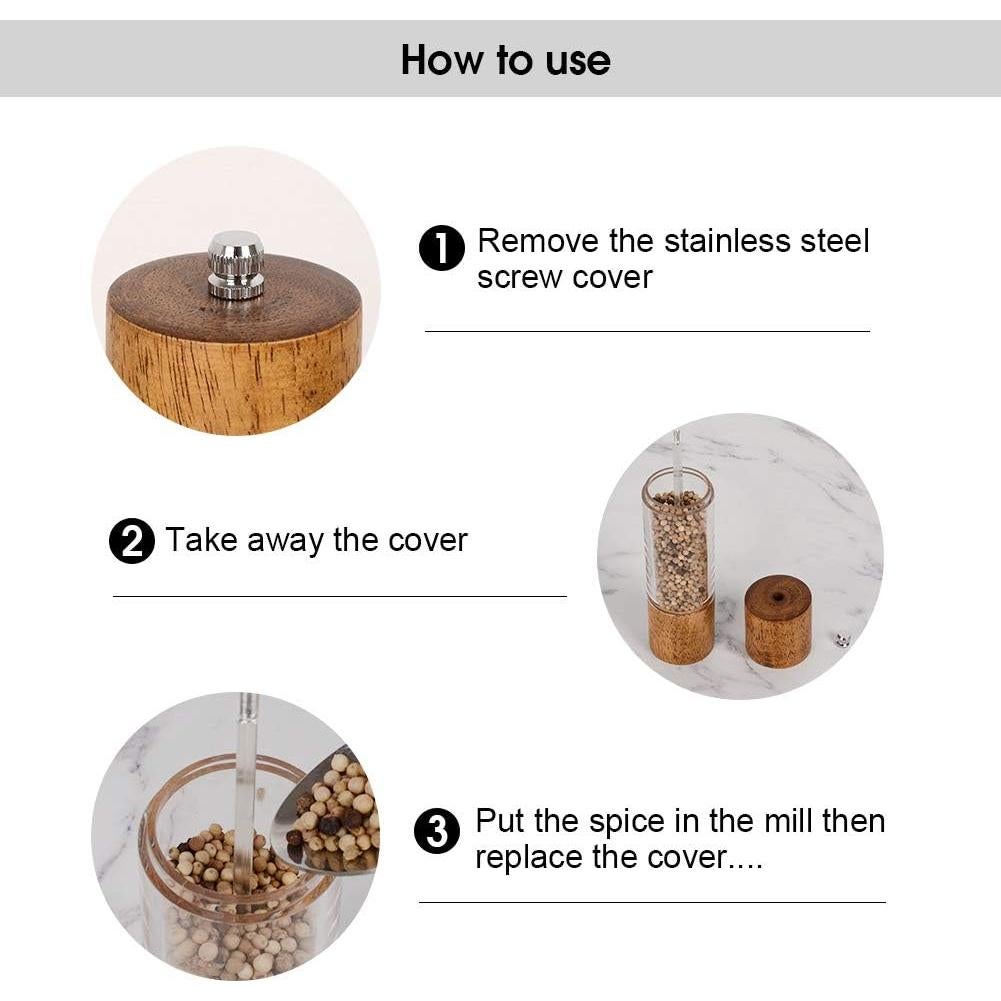 Juego de Molinillos de Sal y Pimienta XWXO 20,32 cm