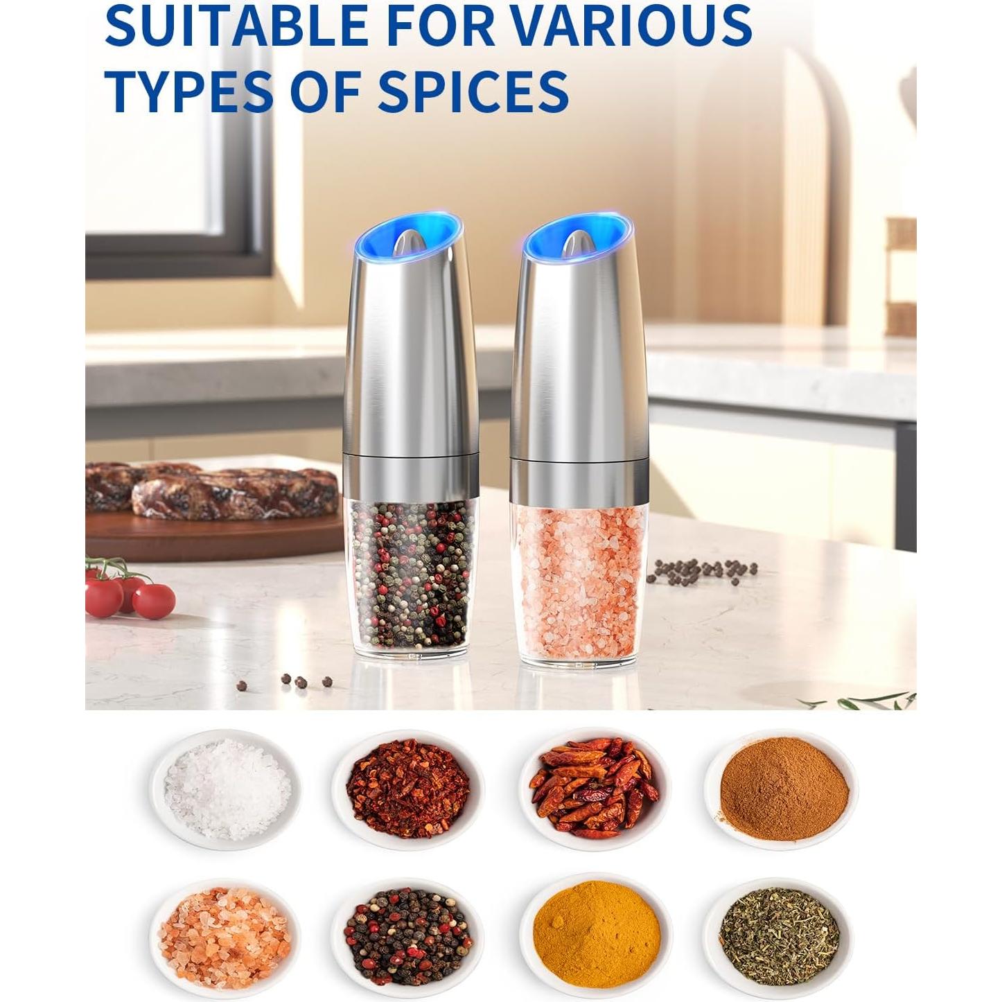 Molinillo Eléctrico de Sal y Pimienta CIRCLE JOY Acero Inoxidable