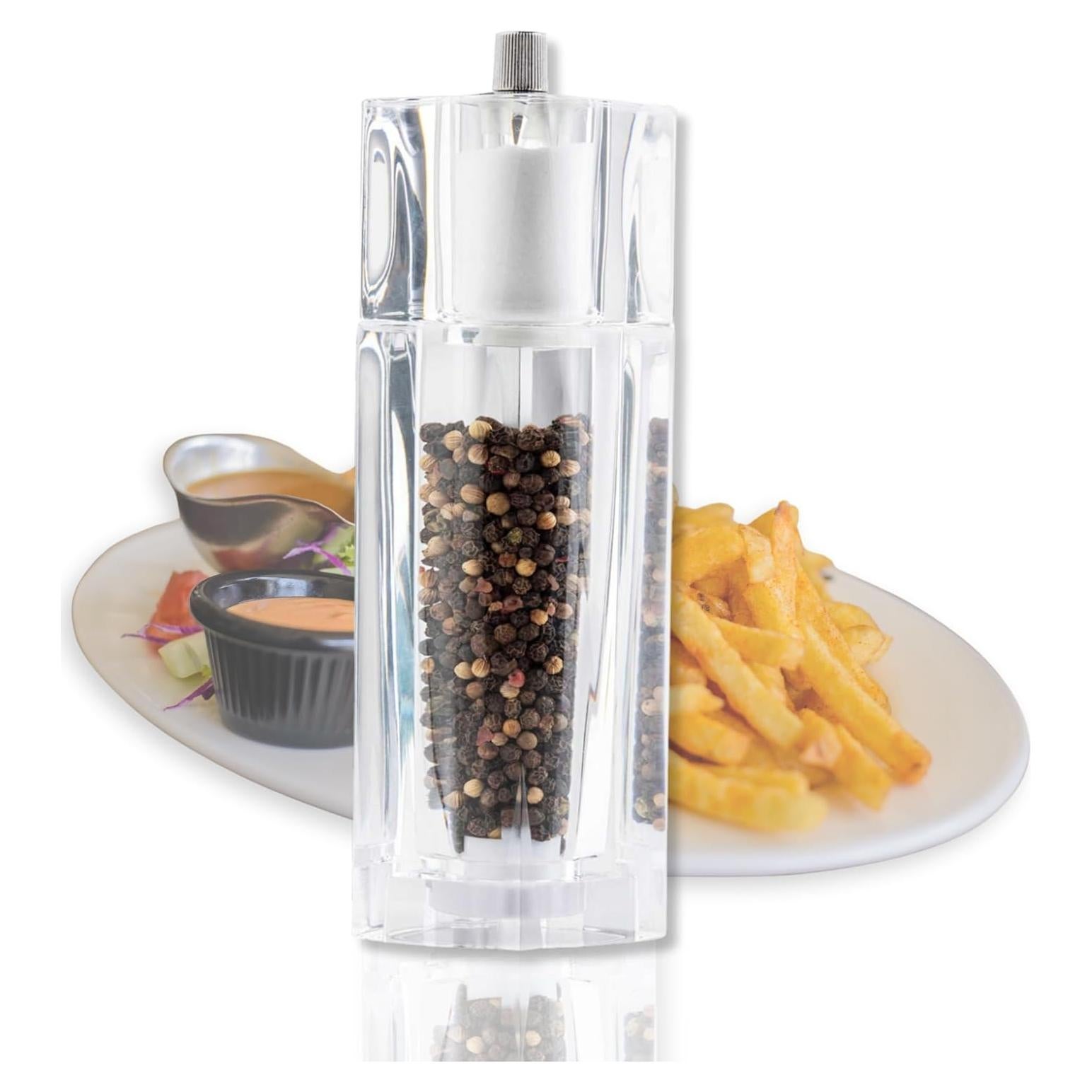 Juego de Molinillos de Sal y Pimienta Tablecraft 2 en 1 Acrílico