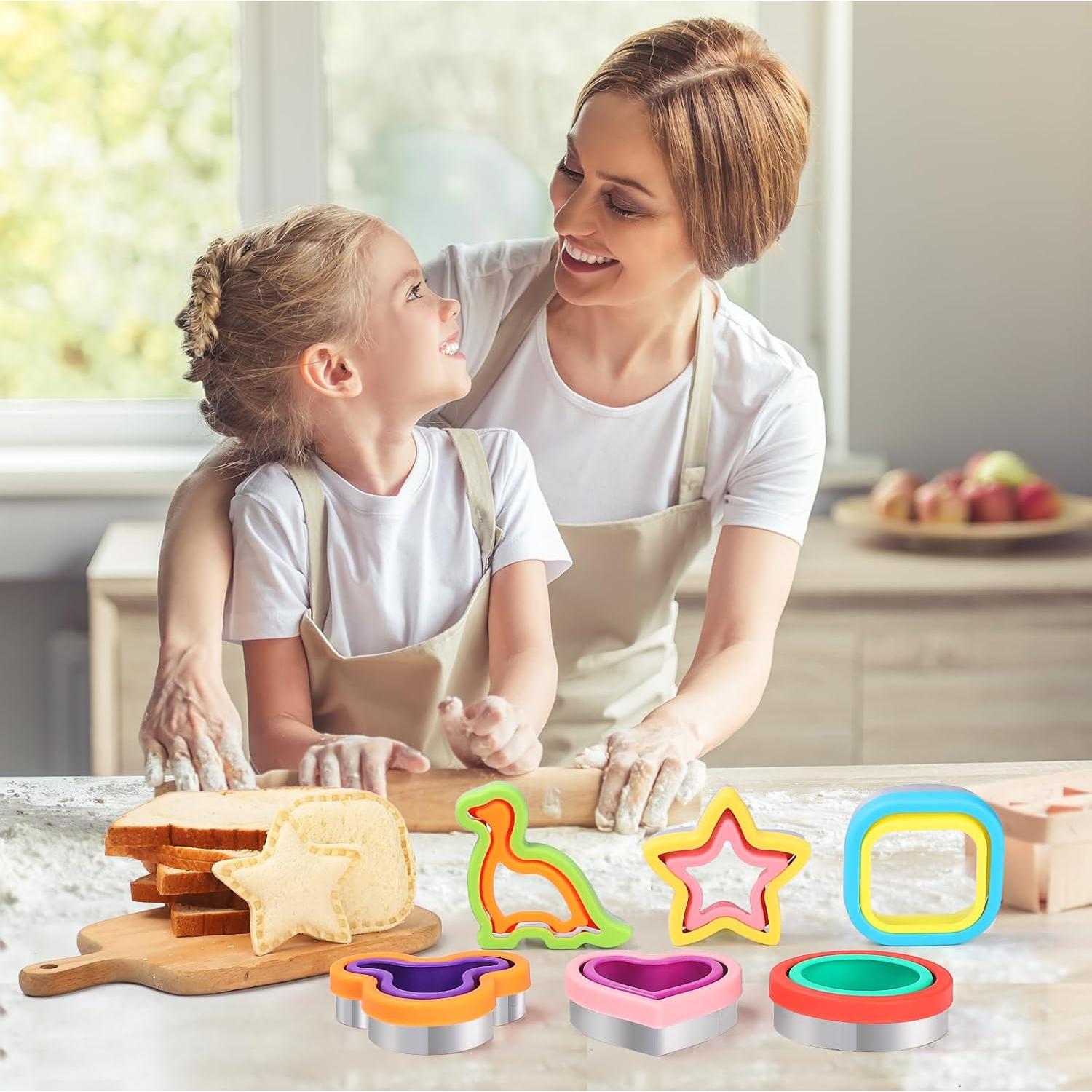 Cortadores de Sándwich 6 Piezas NUEVA VIDA - Acero Inoxidable