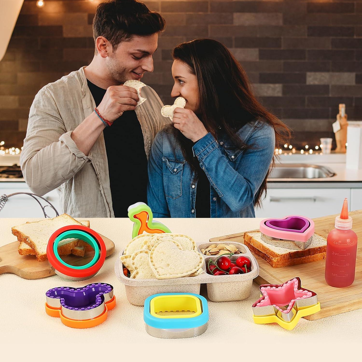 Cortadores de Sándwich 6 Piezas NUEVA VIDA - Acero Inoxidable