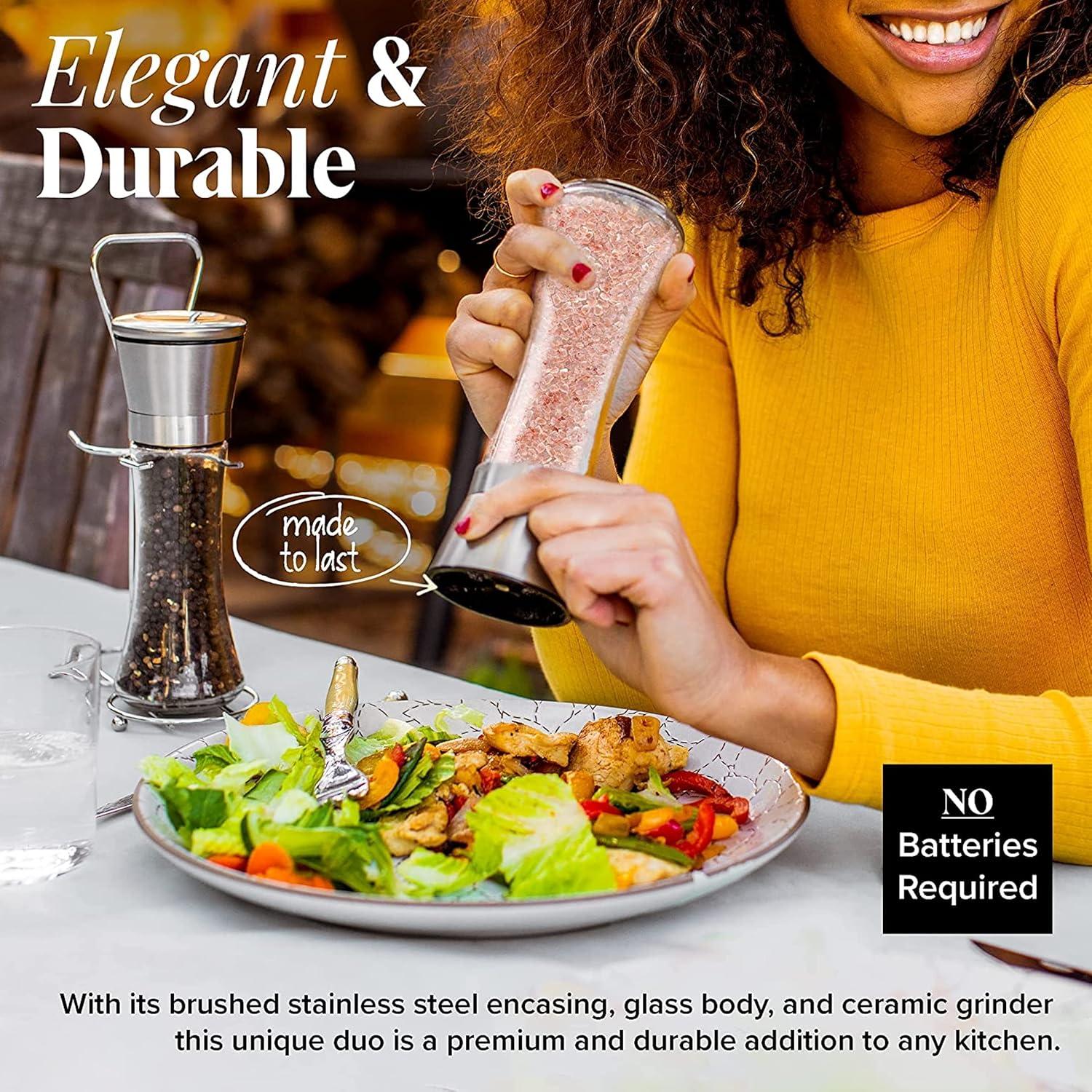 Juego de Molinillos de Sal y Pimienta Willow & Everett 2 Pzas